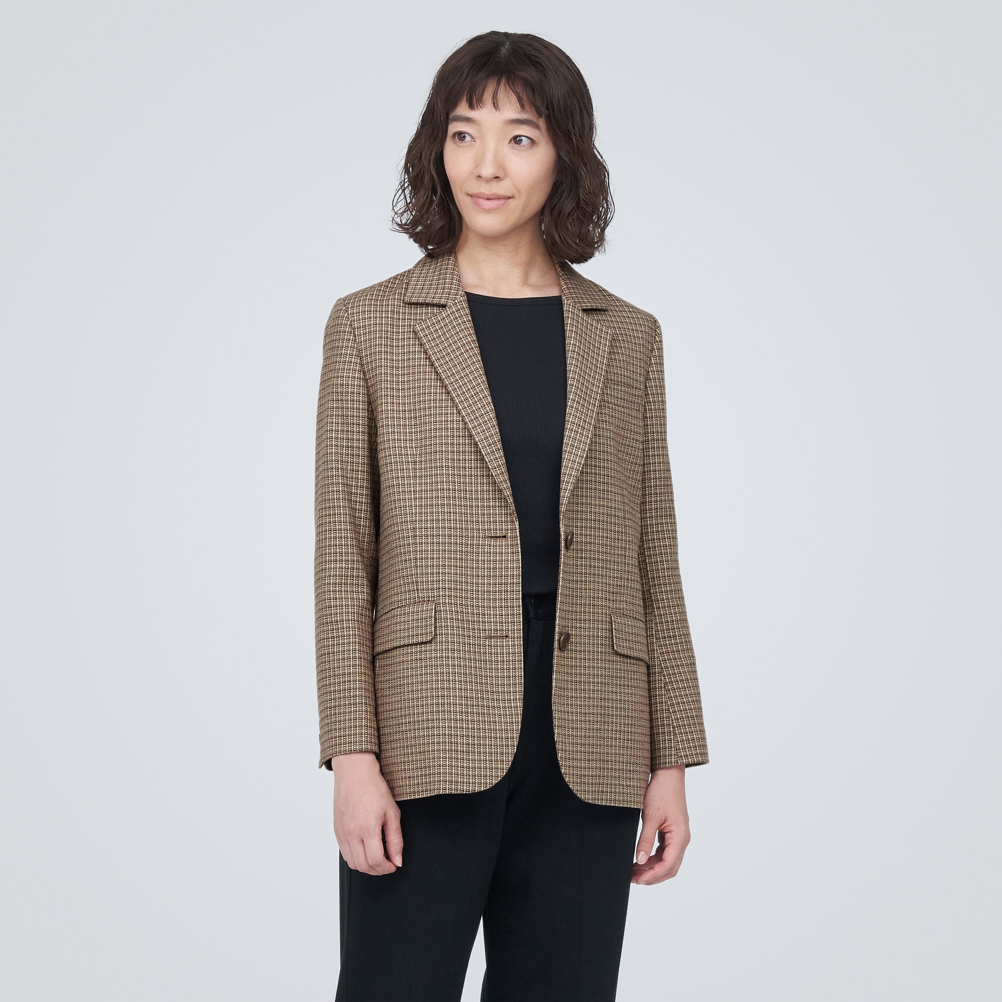 起毛テーラードジャケット