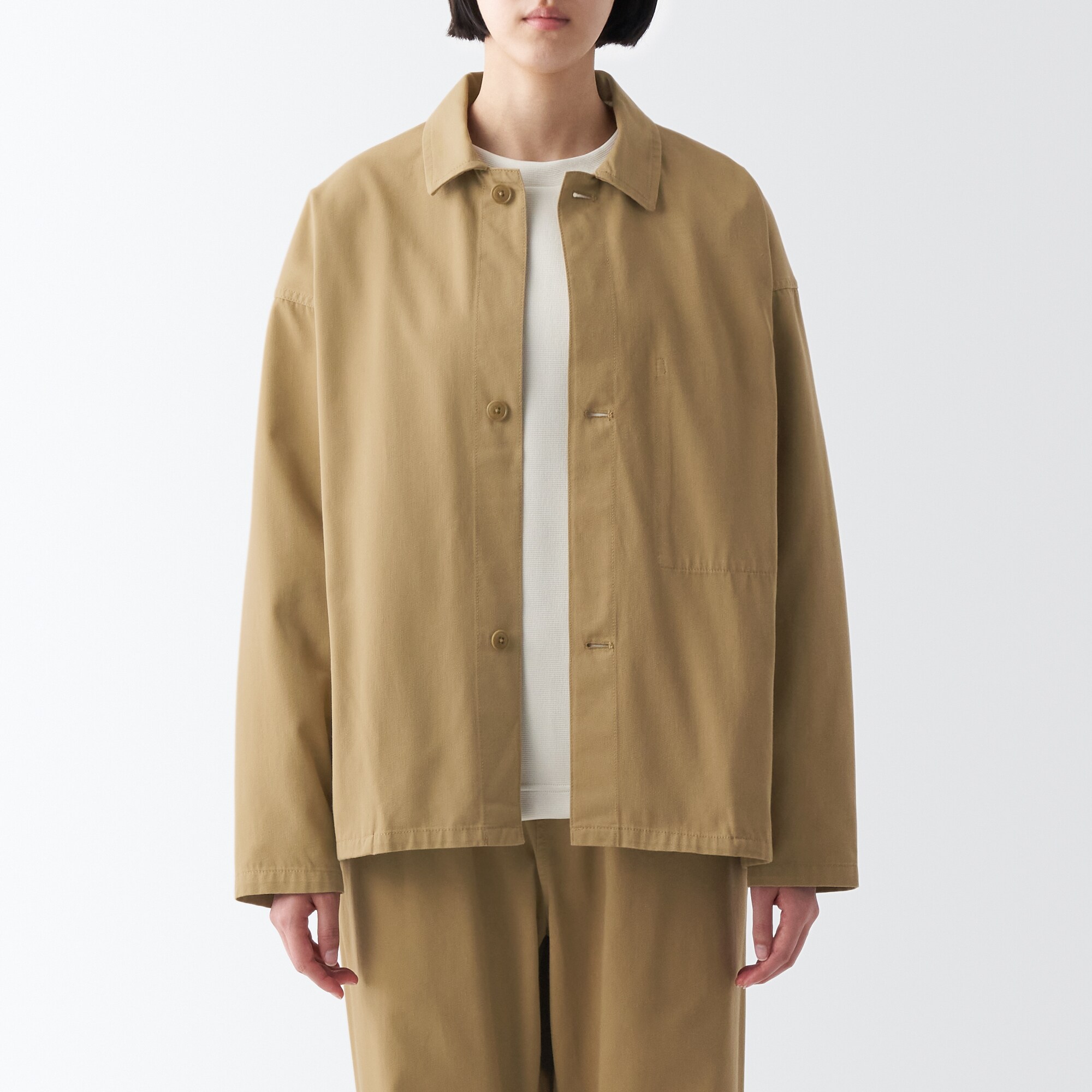 燃えにくい素材を使ったカバーオールジャケット（数量限定）