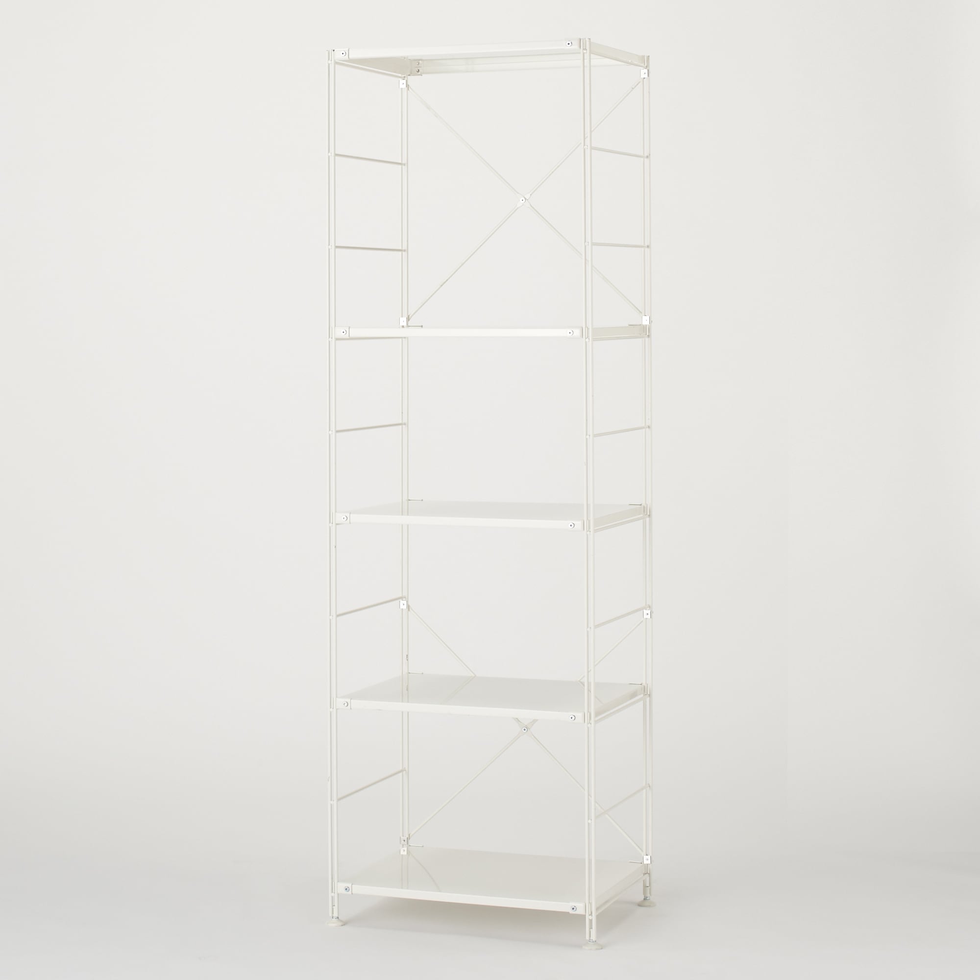 スチールユニットシェルフ・スチール棚セット・大・ライトグレー