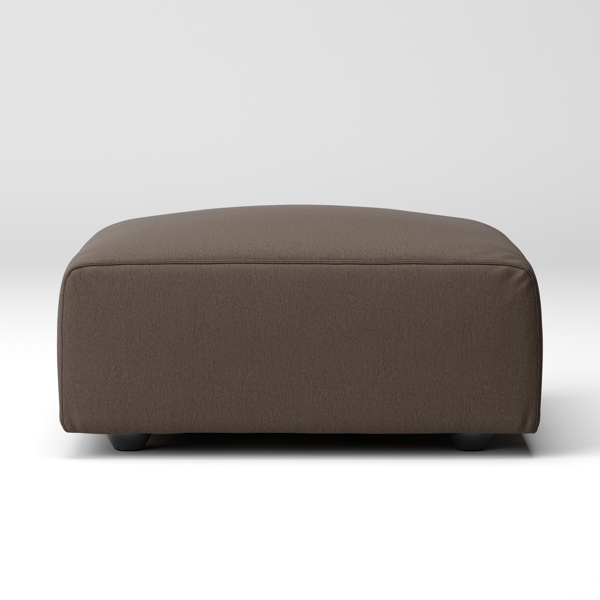 【カバー】洗いざらしの綿帆布ユニットソファオットマン・大・幅７７ｃｍ用カバー／生成