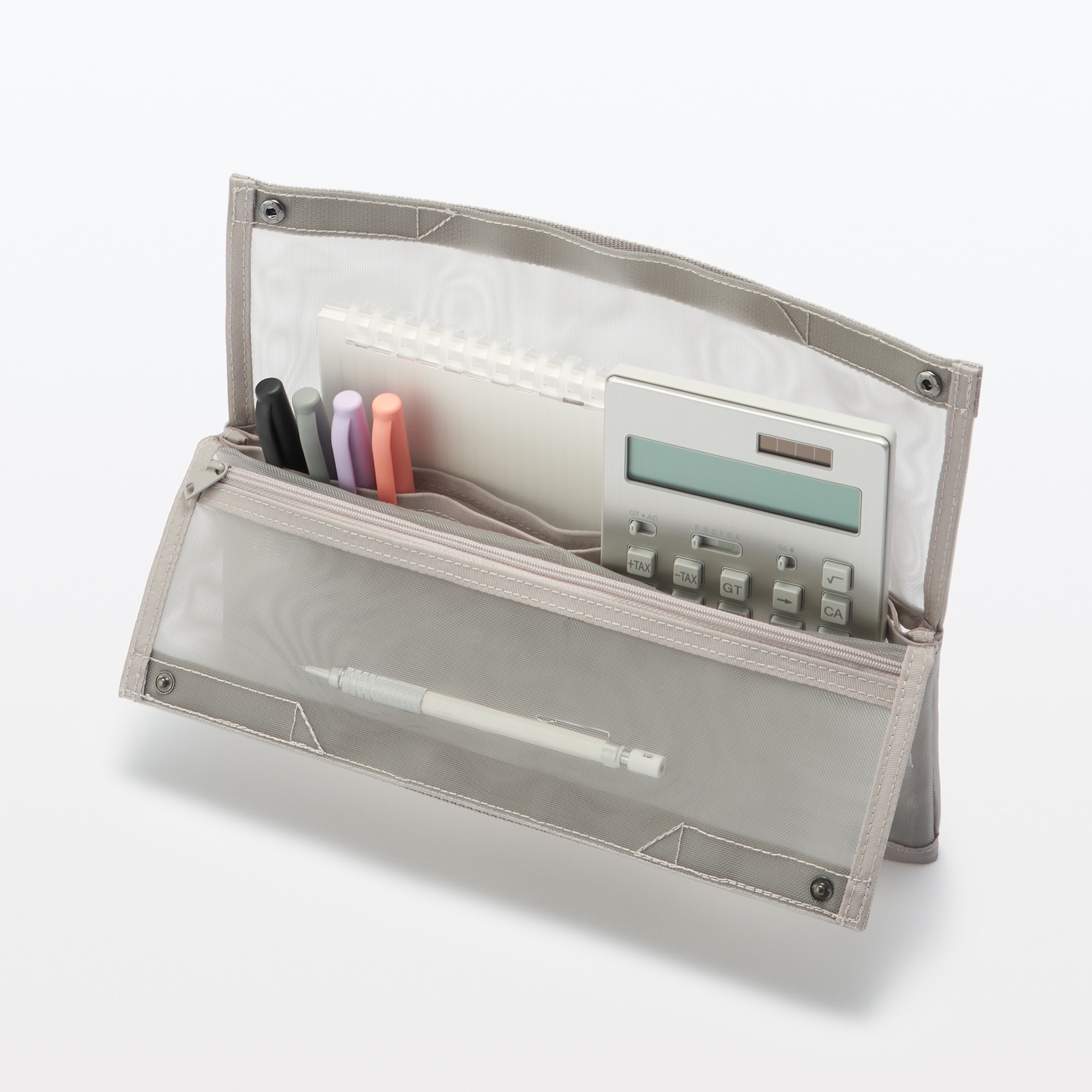 ナイロンメッシュ自立する小物収納ケース　Ｂ５サイズ用