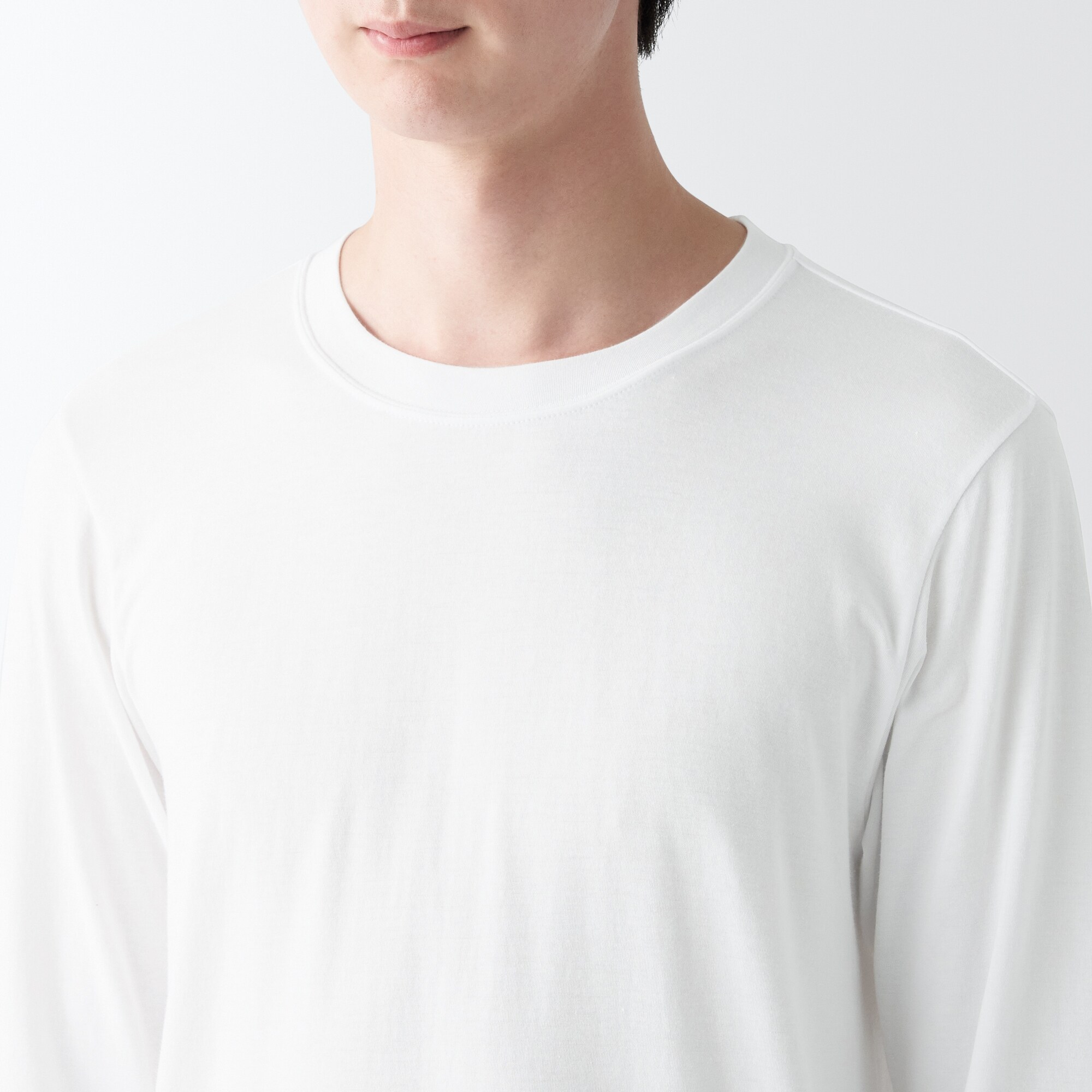 あったか綿　クルーネック長袖Ｔシャツ