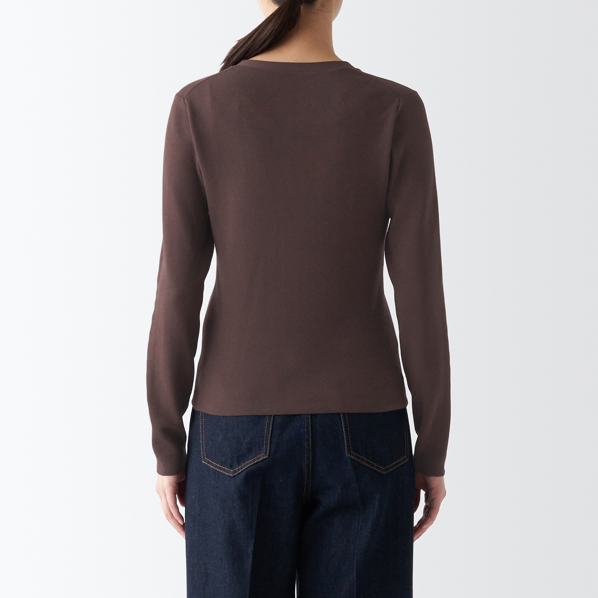 ＵＶカットリブ編みＶネックカーディガン