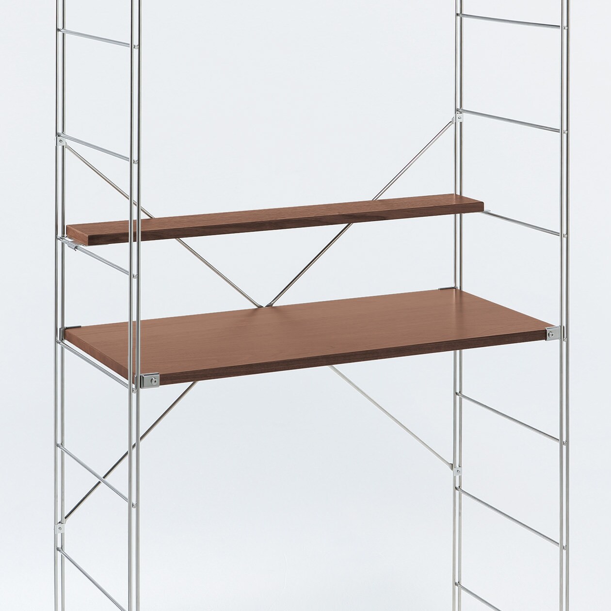 ステンレスユニットシェルフ・追加小棚　幅８４ｃｍタイプ用　奥行１２ｃｍ