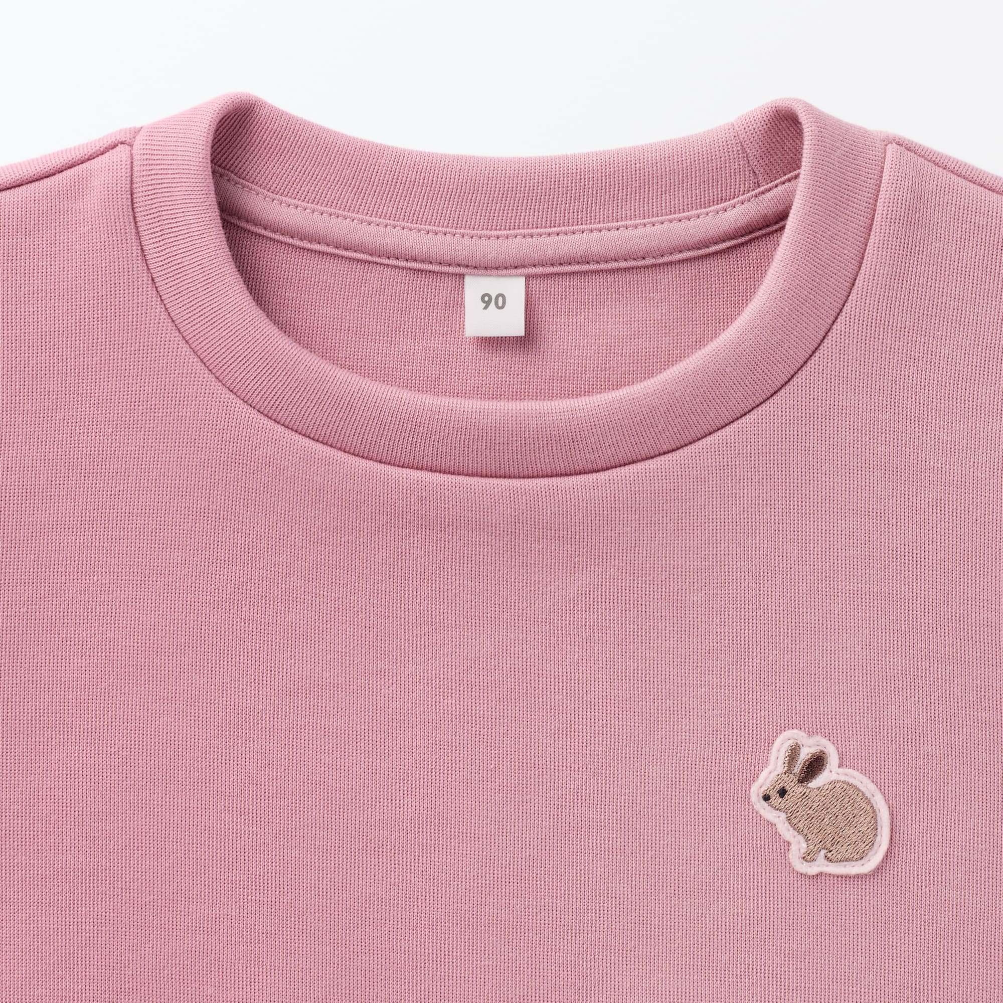 ベビー　あたまするっと刺繍二重編みスウェットシャツ