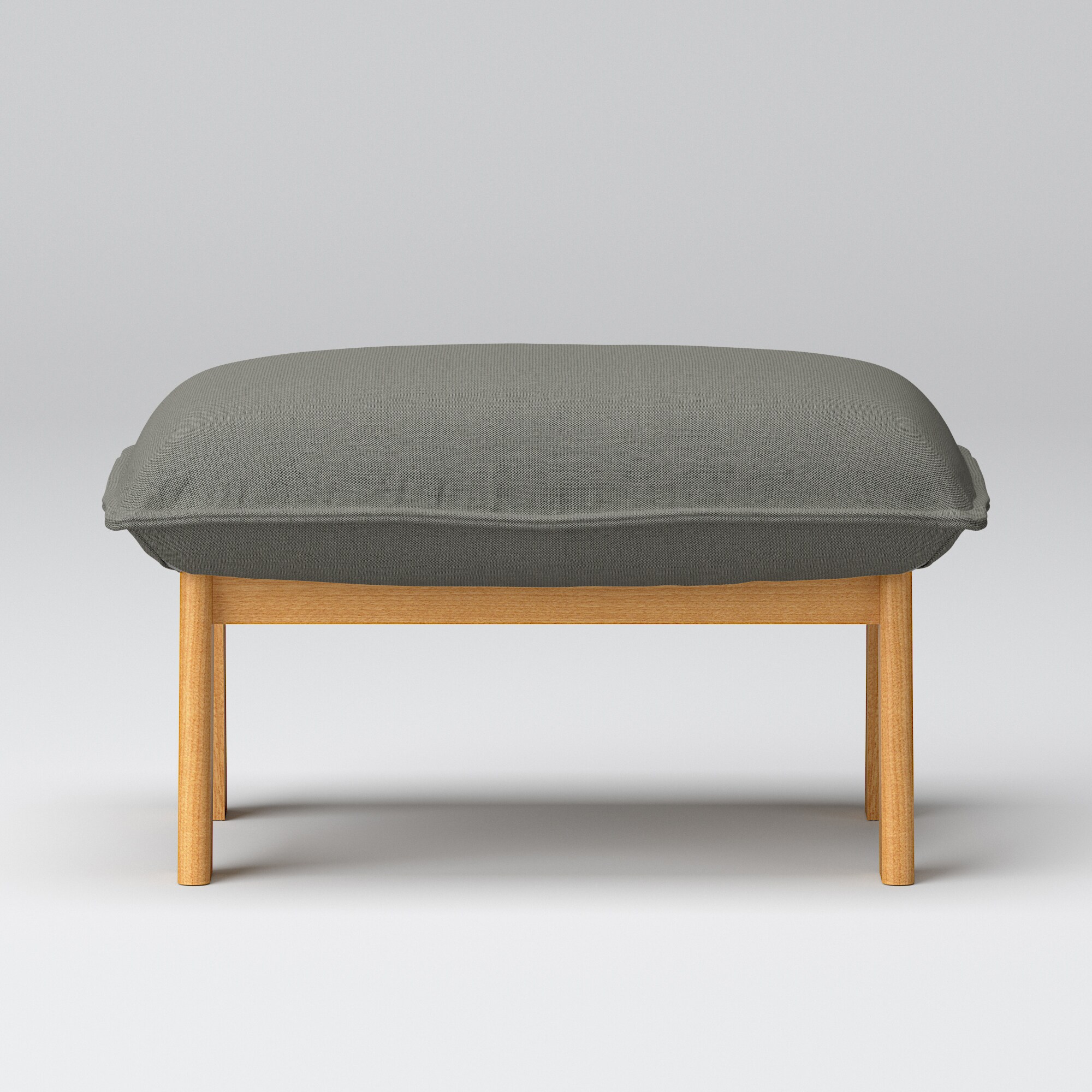 【カバー】綿麻バスケット織ハイバックリクライニングソファ・オットマン用カバー