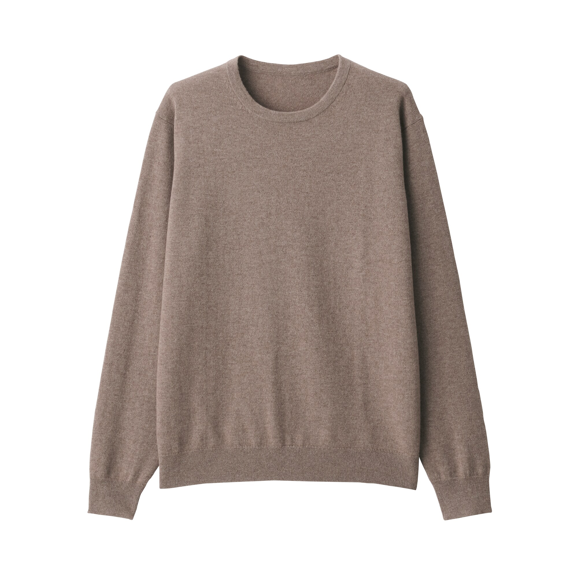 自然のまんまの色カシミヤクルーネックセーター（数量限定）