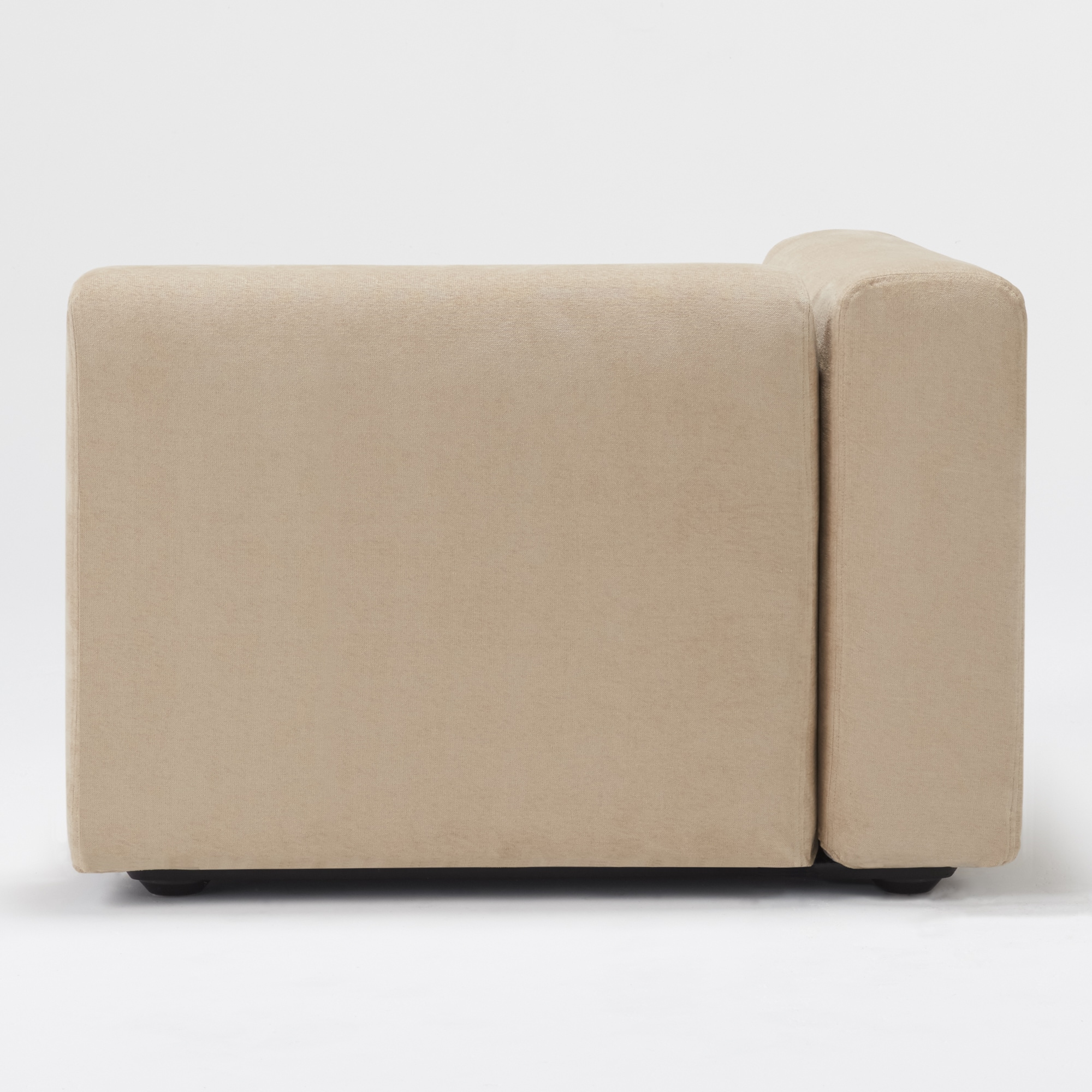 【カバー】綿シェニールユニットソファアーム付・大・幅９８ｃｍ用カバー／ライトグレー