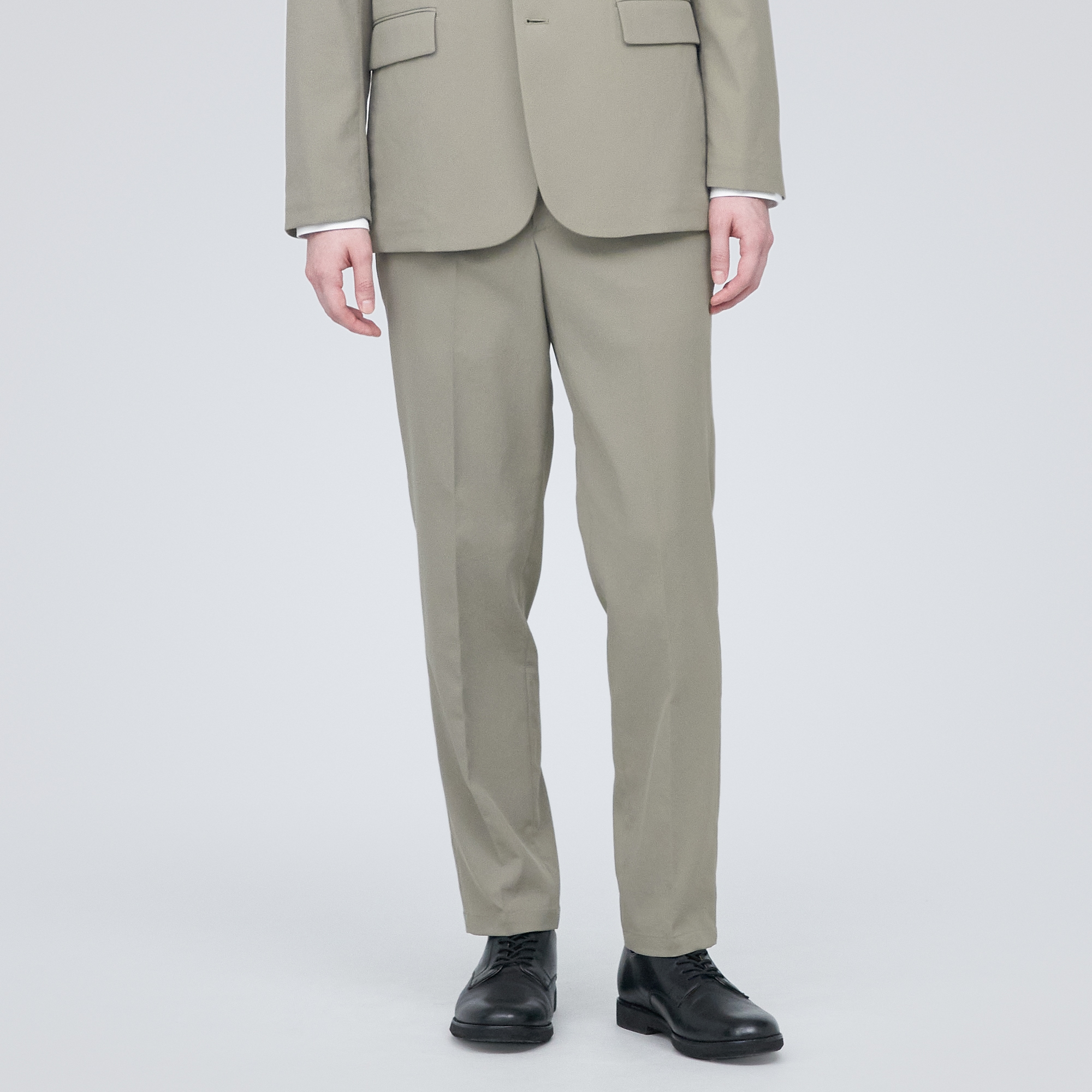 【セットアップ可能】撥水ストレッチノータックパンツ