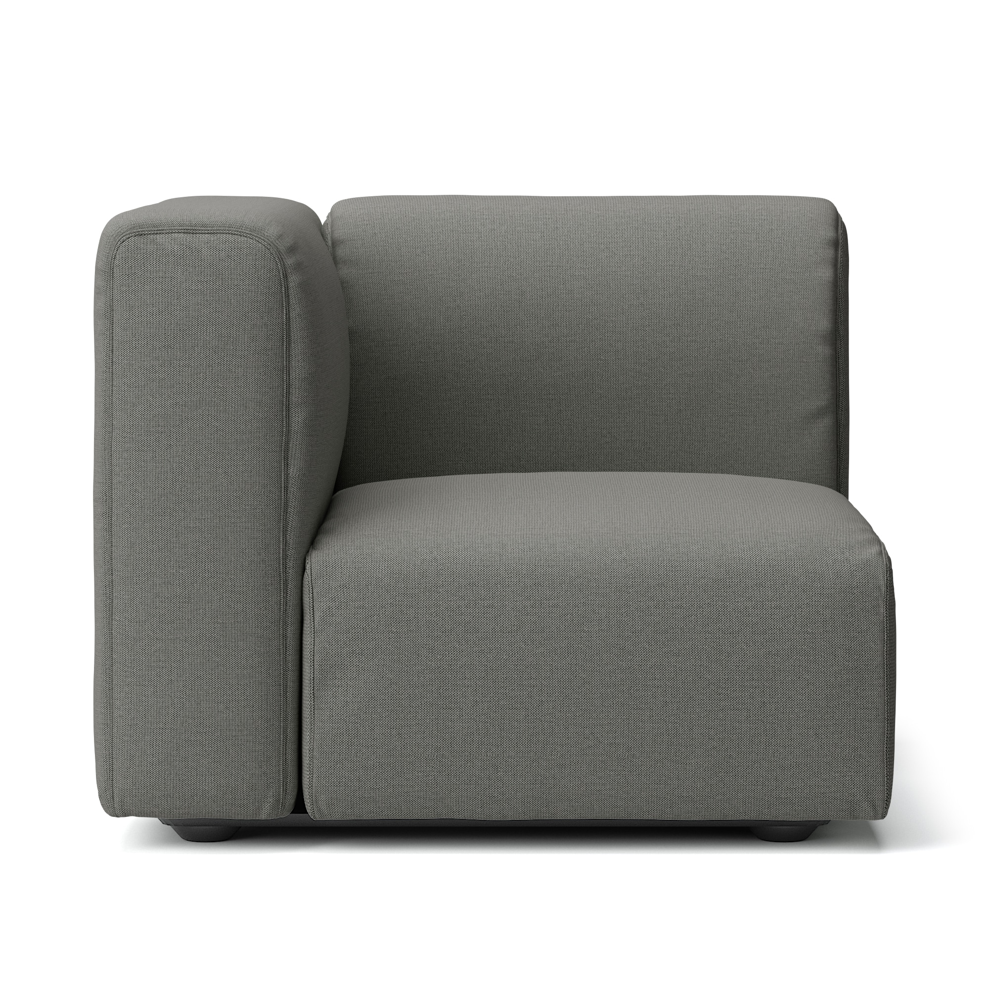 【カバー】綿麻バスケット織ユニットソファアーム付・小用カバー