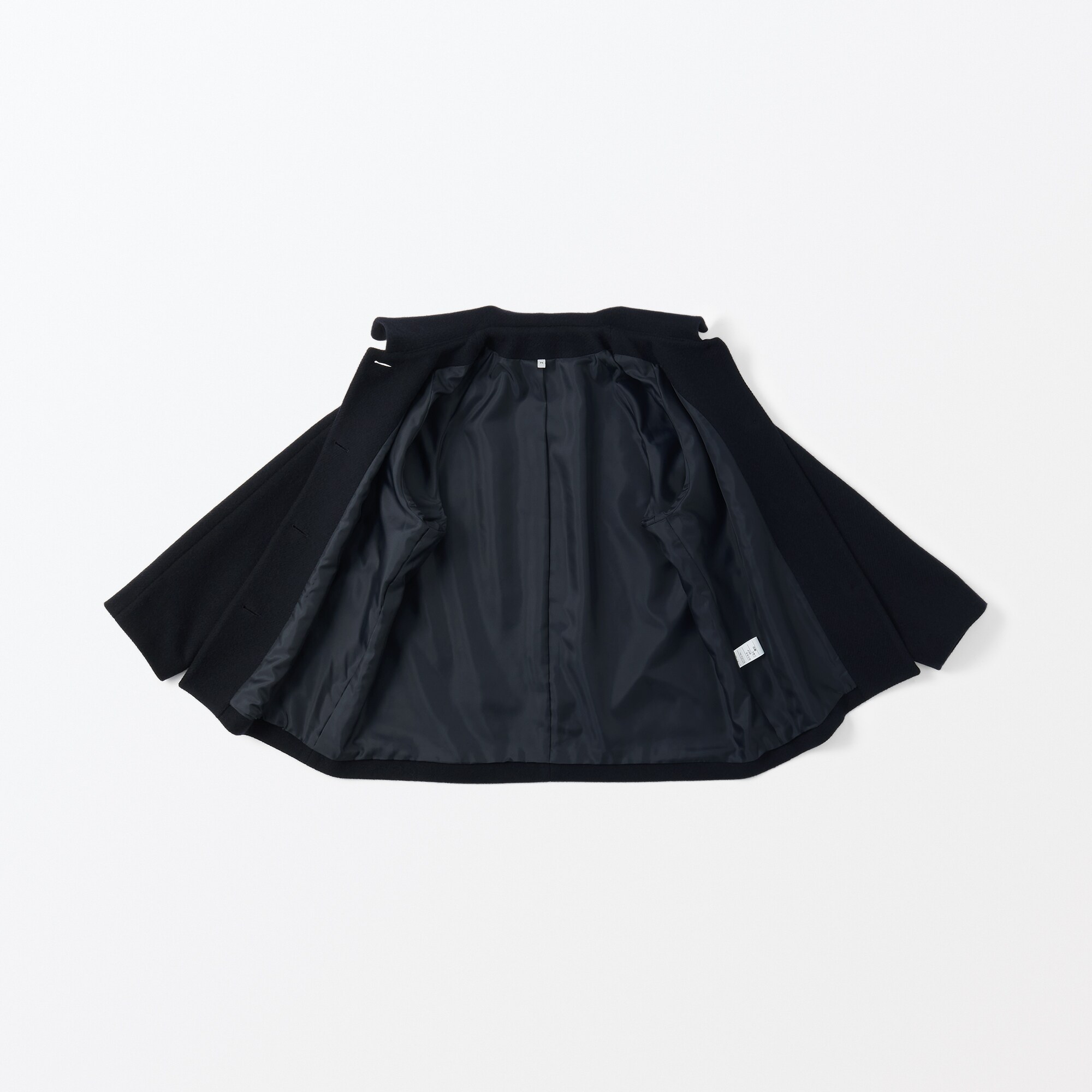 再生ウール混ショートコート