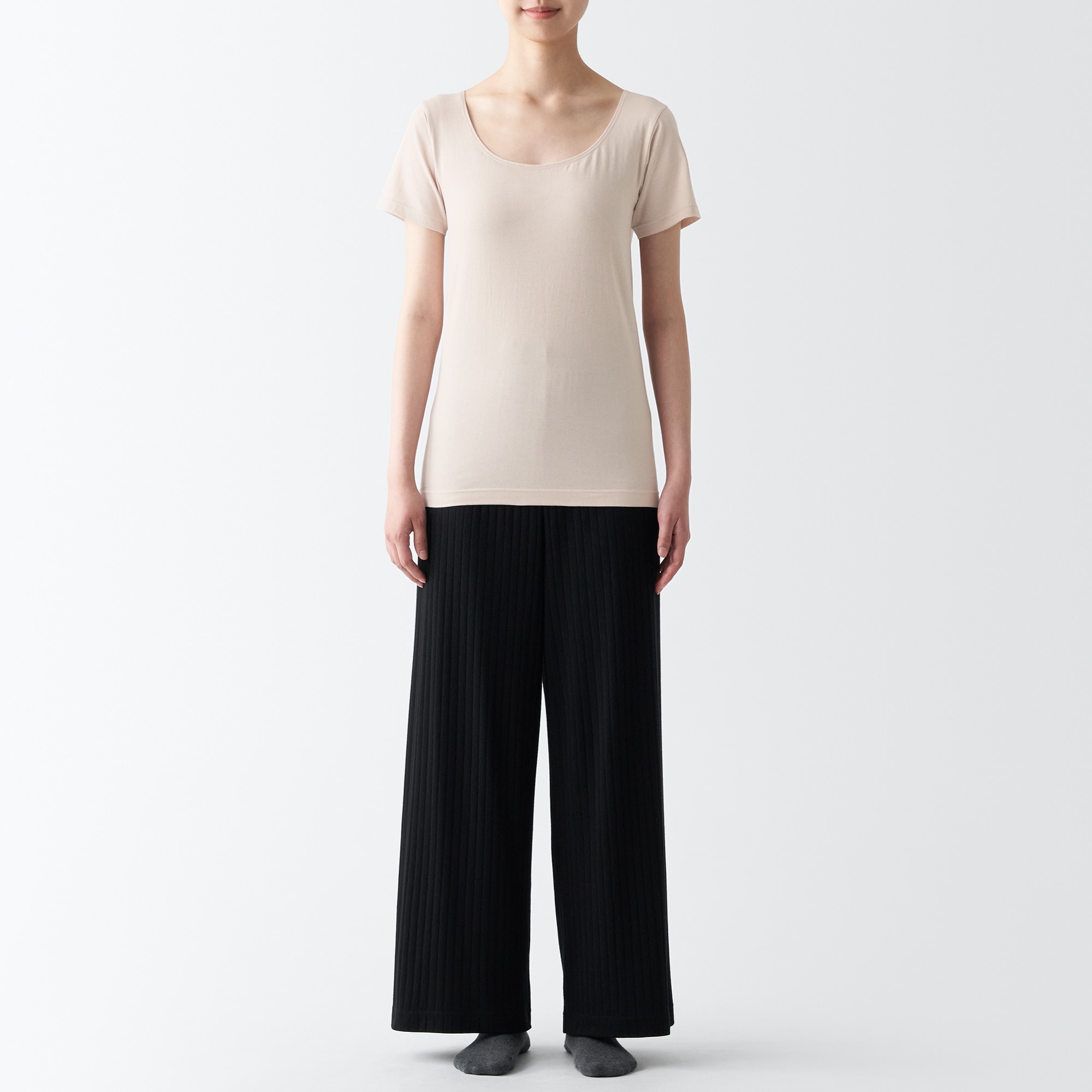 あったか綿　クルーネック半袖Ｔシャツ