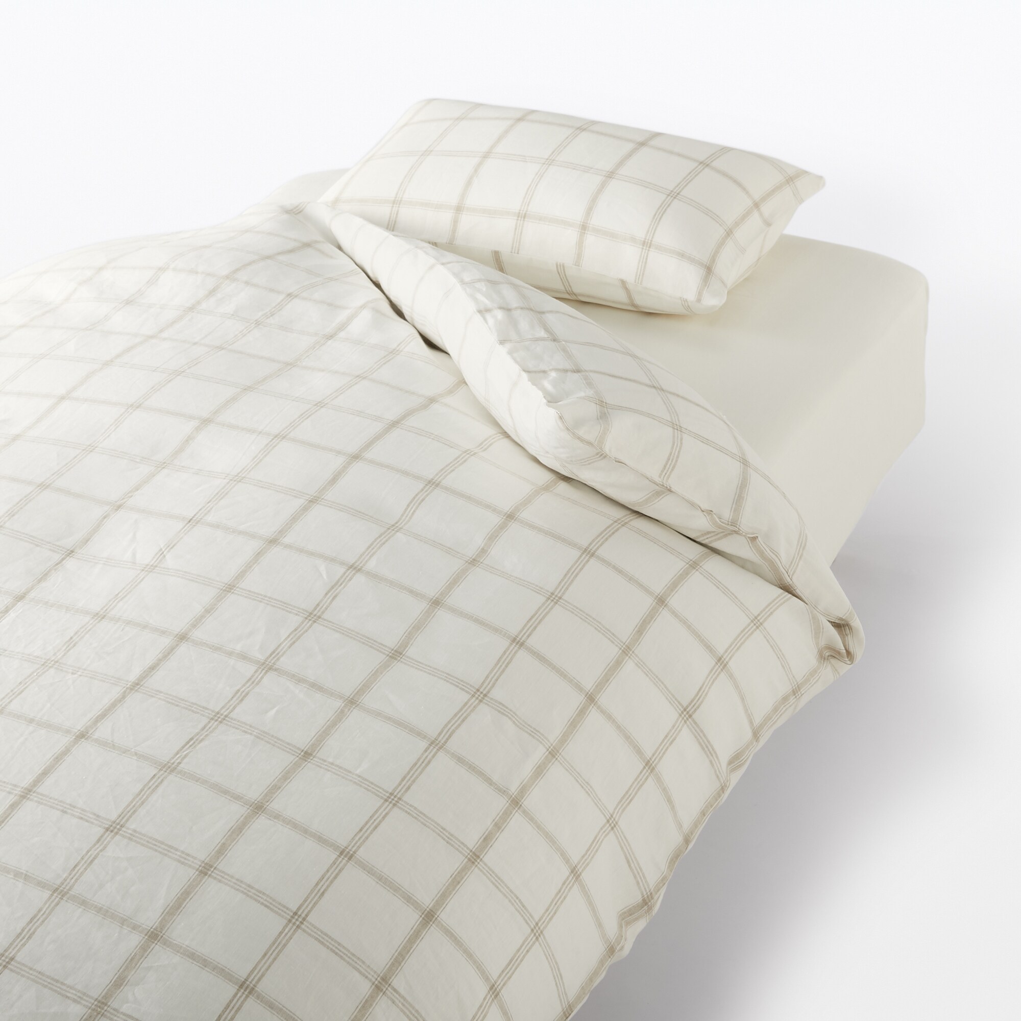 麻平織まくらカバー４３×６３ｃｍ用