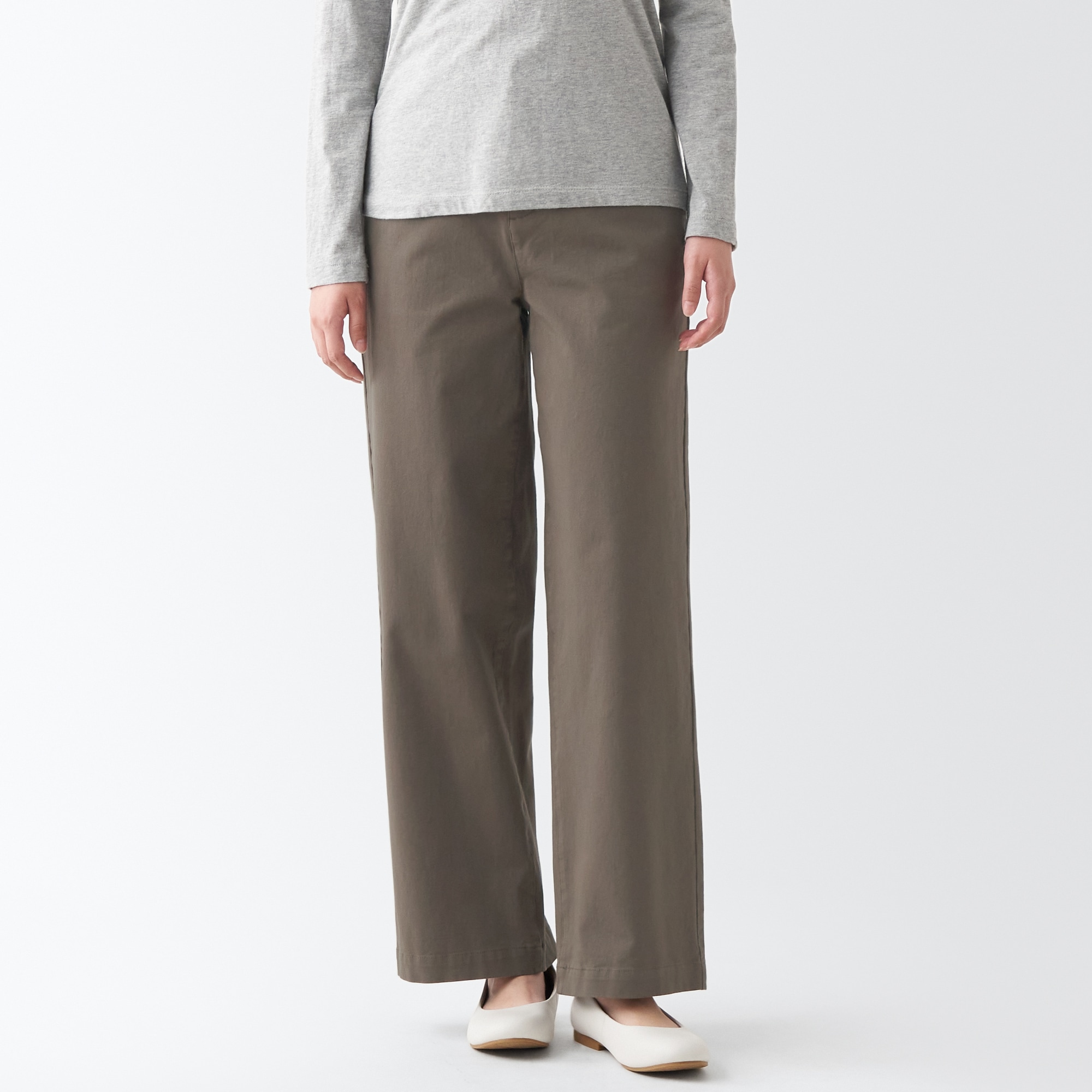 縦横ストレッチチノワイドパンツ（股下７３ｃｍ）新サイズ対応