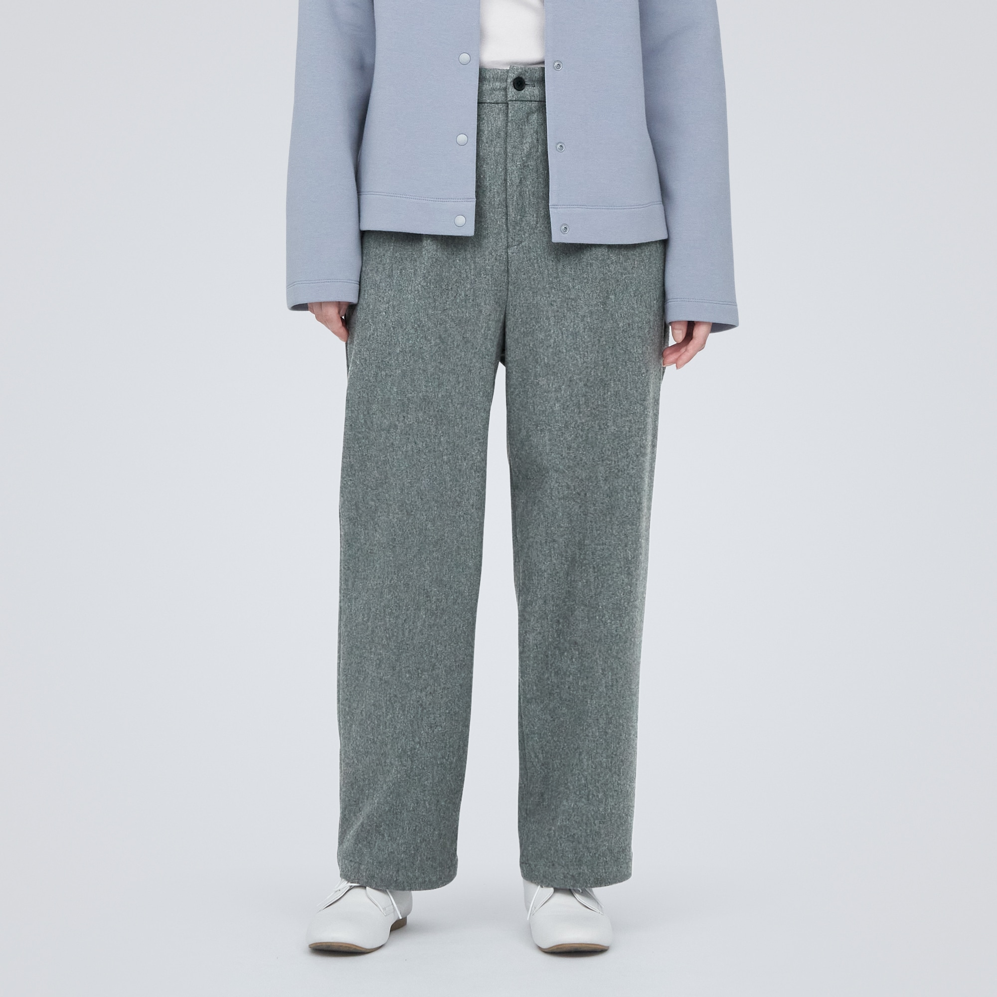 ストレッチ起毛タックパンツ