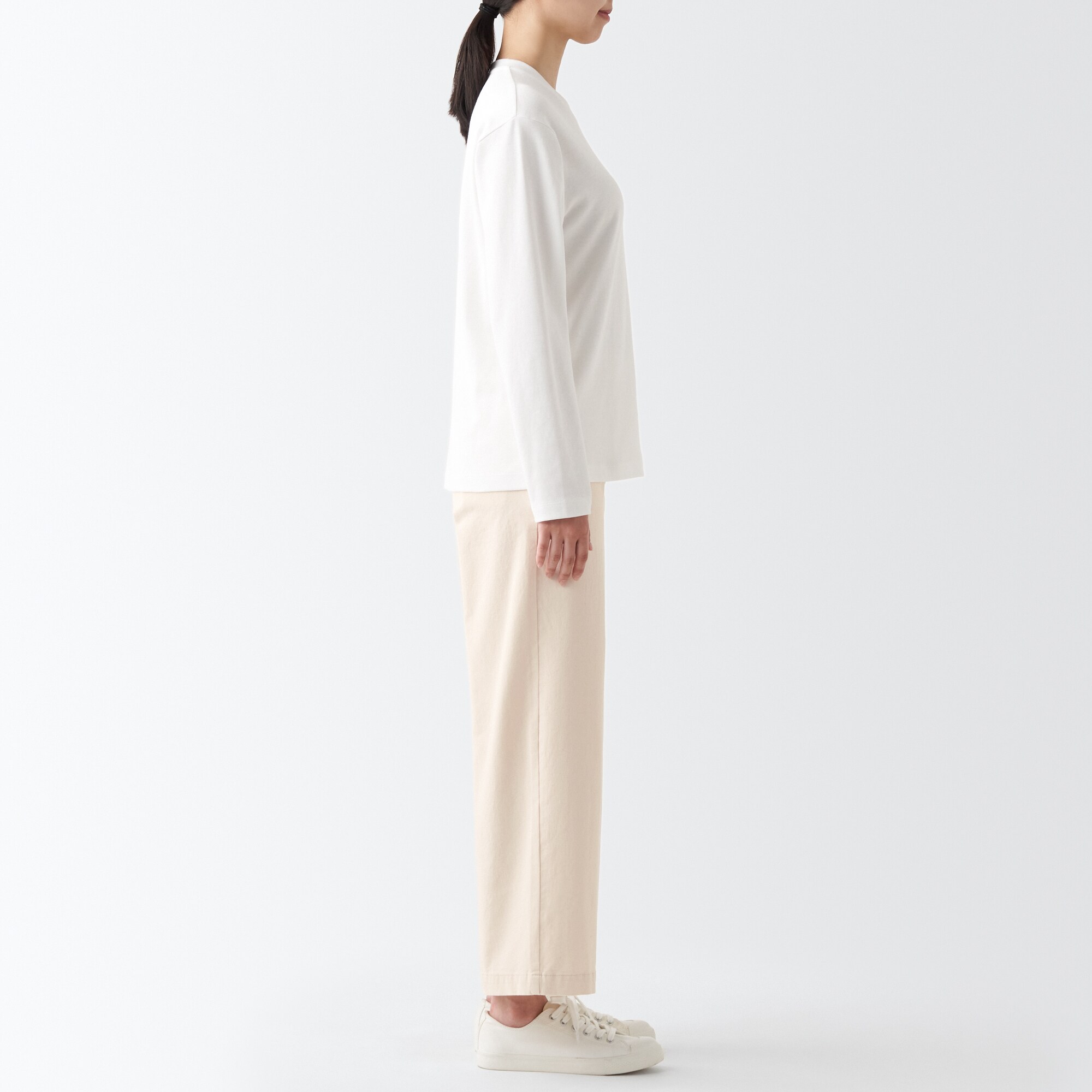 縦横ストレッチチノワイドパンツ（股下６６～７０ｃｍ）新サイズ対応