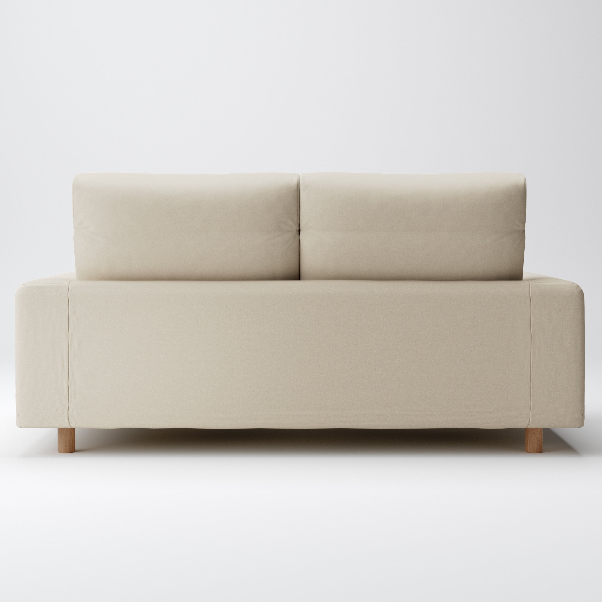 【カバー】綿シェニールソファ本体２．５Ｓフェザーポケットコイルハイバック用カバー／Ｌグレー