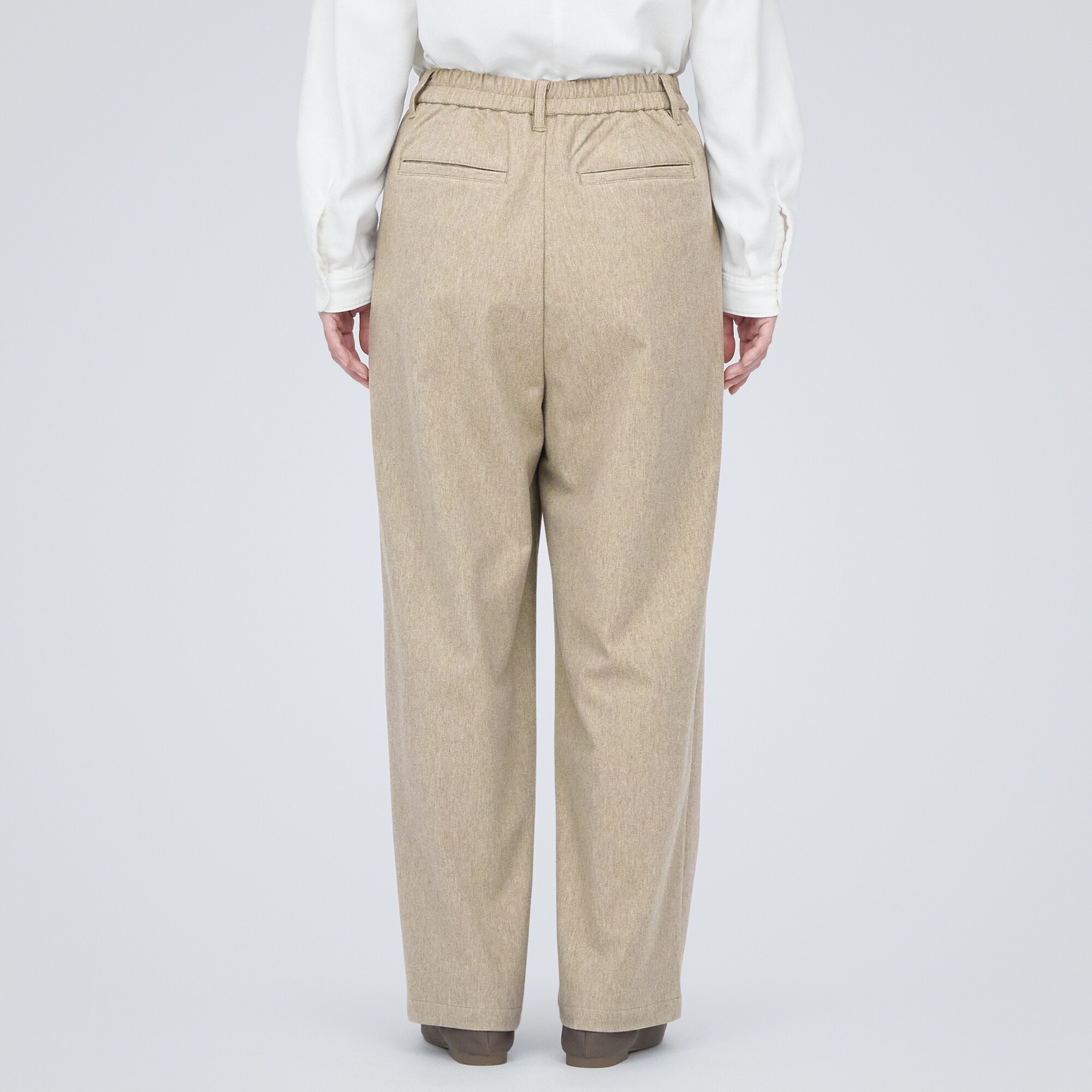 ストレッチ起毛タックパンツ