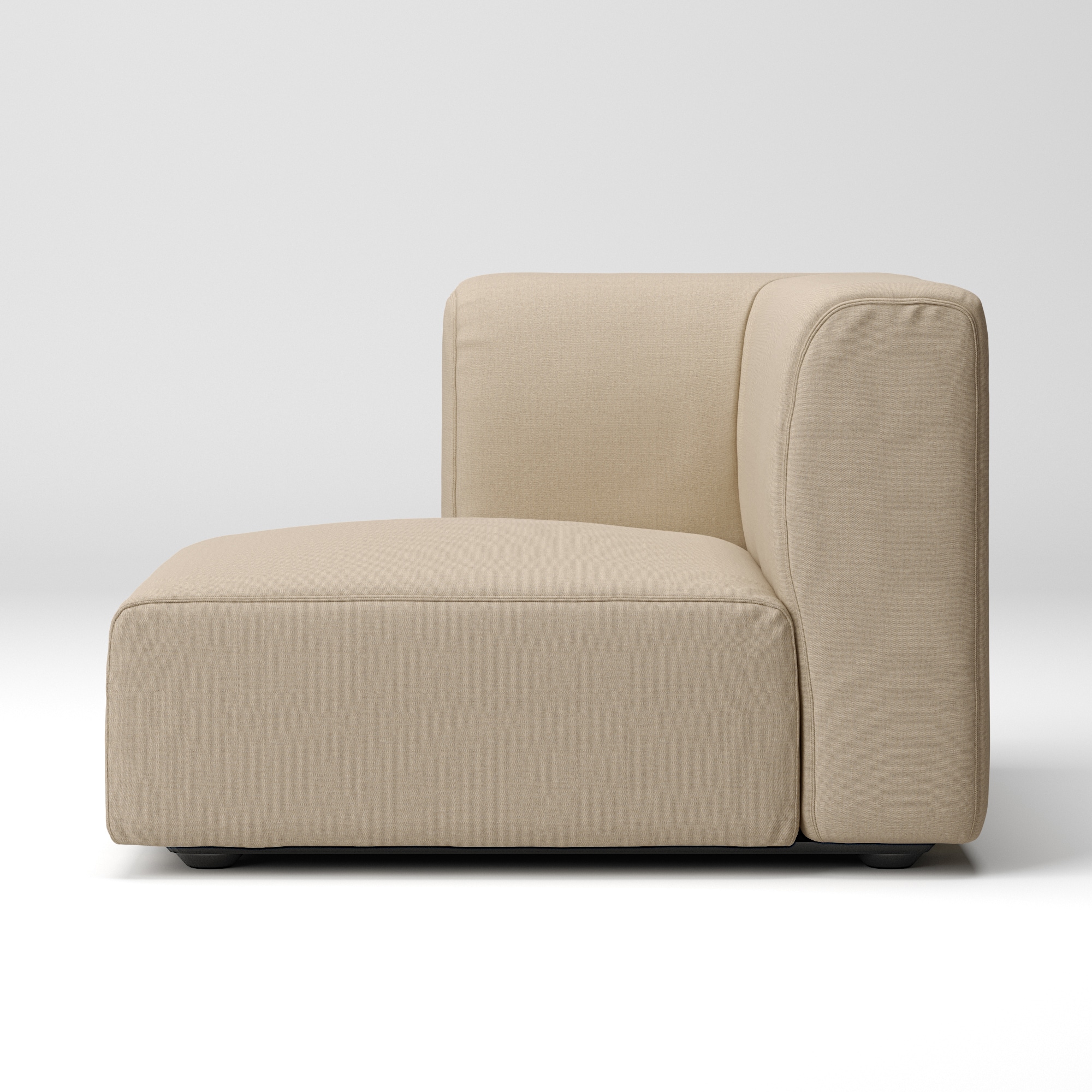 【カバー】綿帆布　ユニットソファ　ハーフアーム付　大（右）用カバー