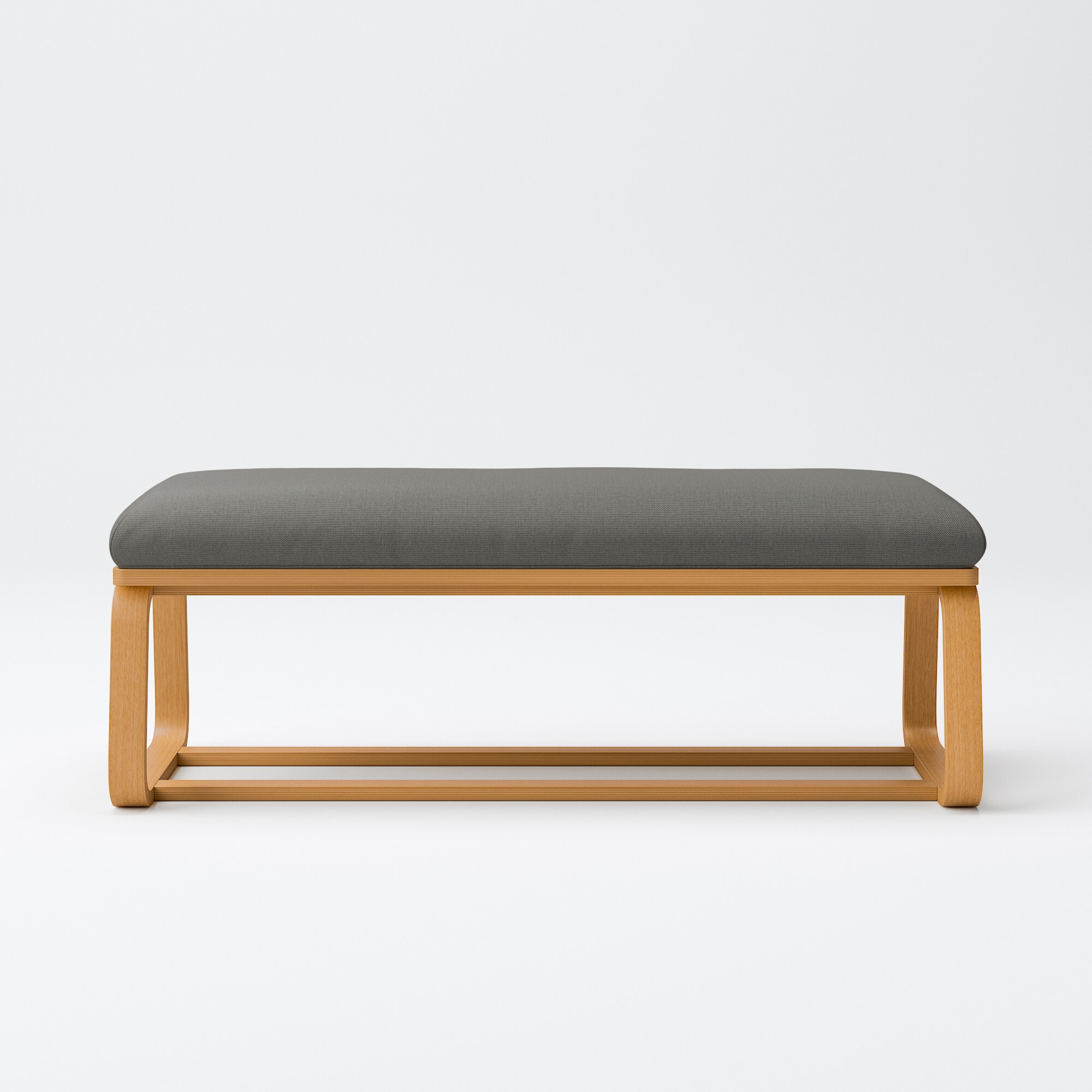 【カバー】リビングでもダイニングでもつかえる　綿麻バスケット織　ベンチ・１用カバー