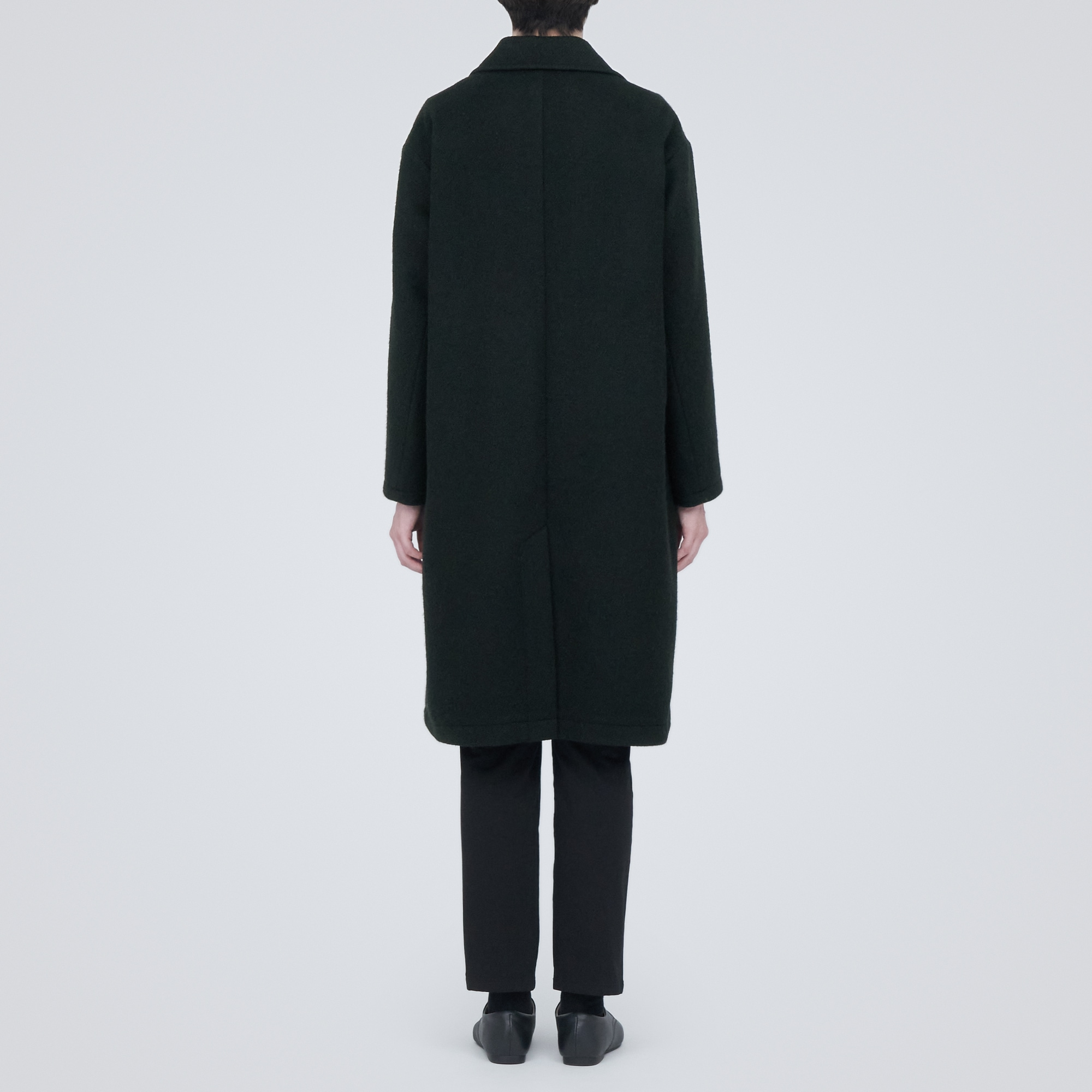 再生ウール混チェスターコート