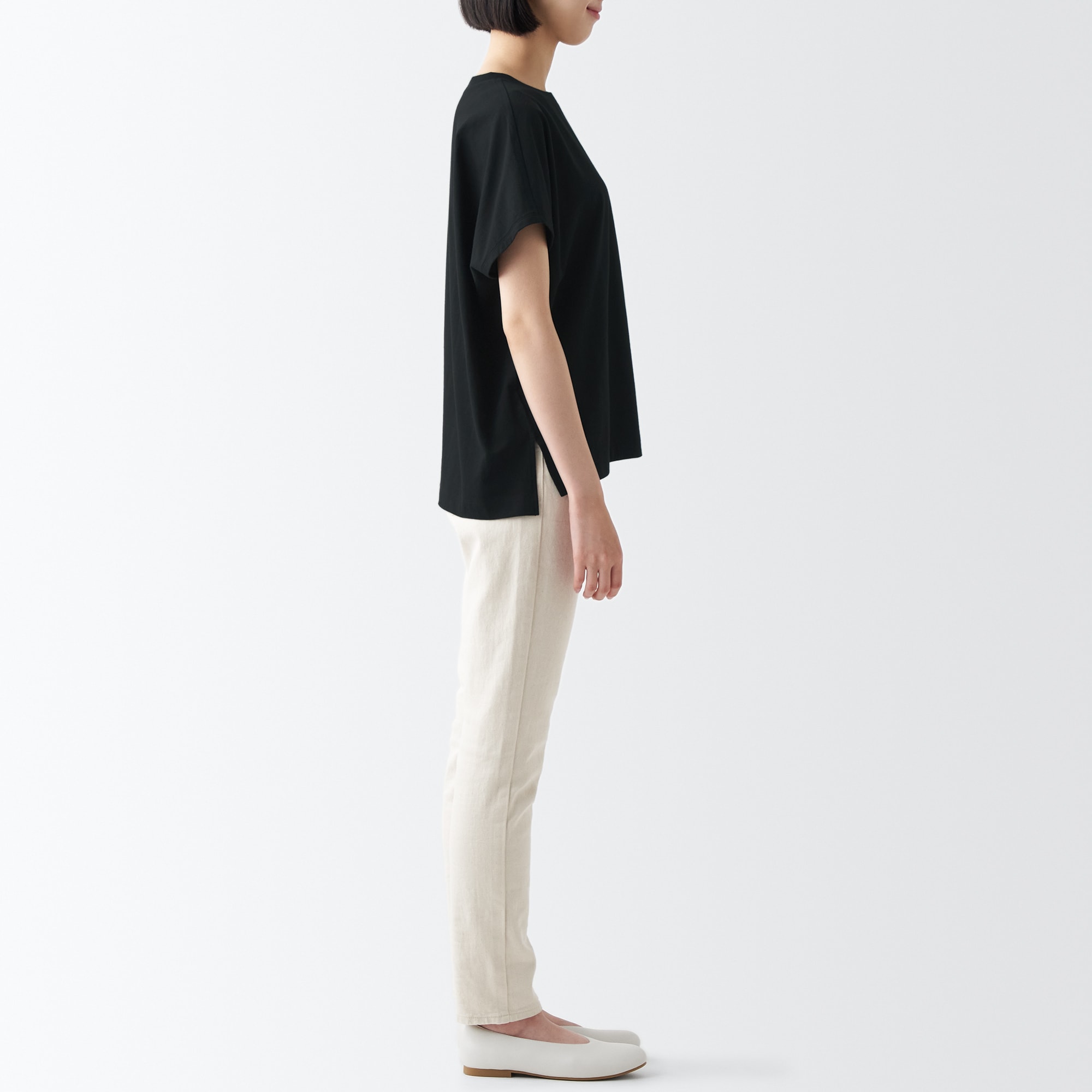 ムラ糸ワイドＴシャツ