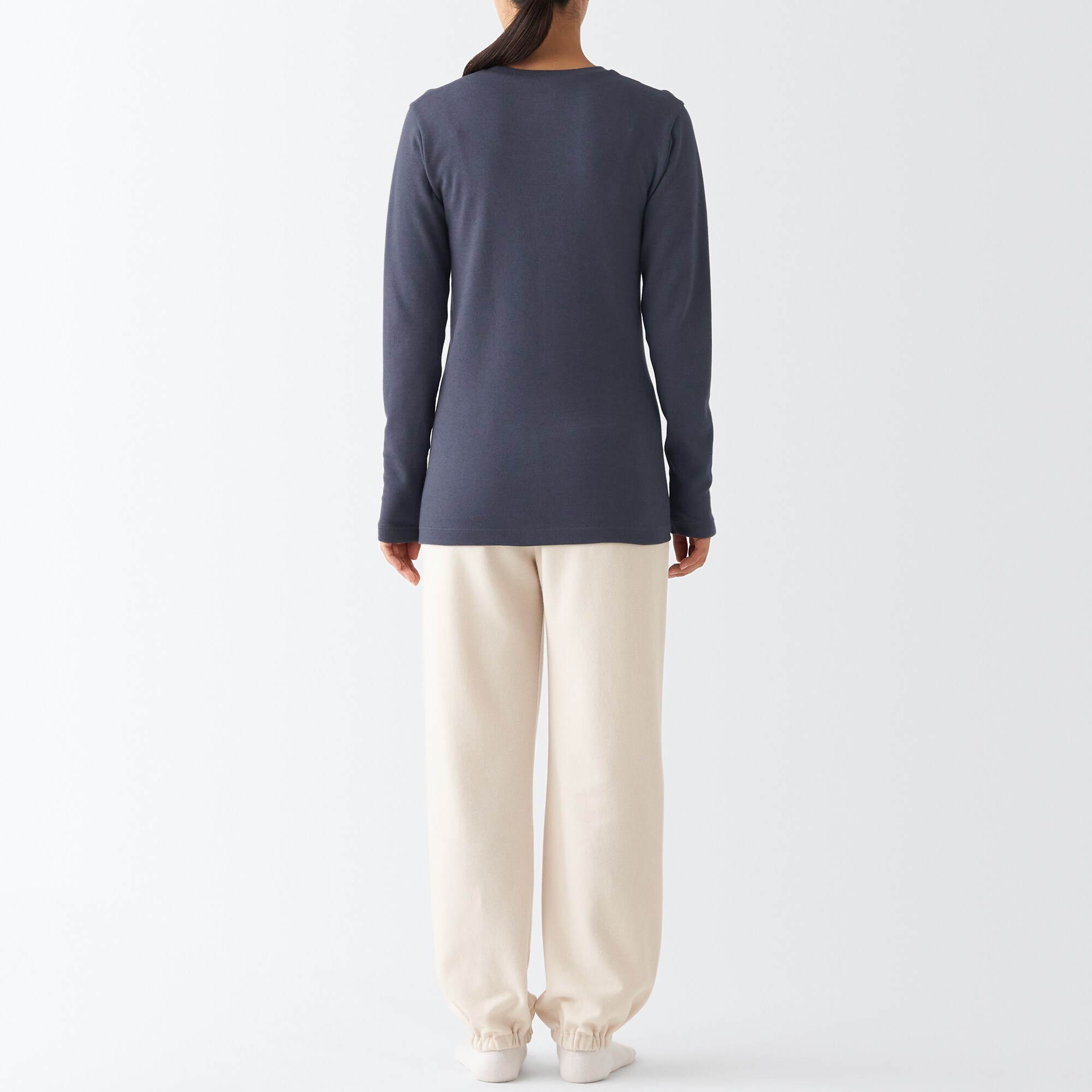 あったか綿　ウール　長袖Ｔシャツ