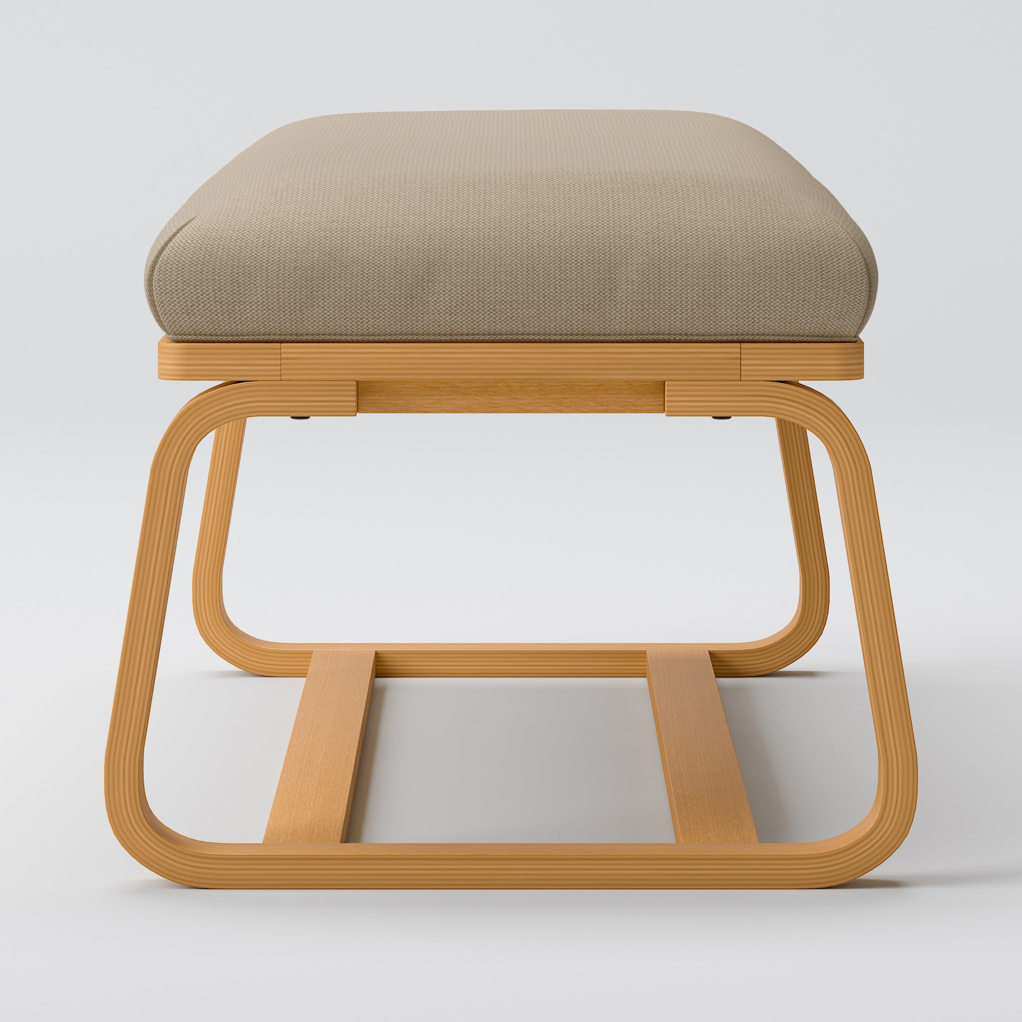 【カバー】綿麻バスケット織リビングでもダイニングでもつかえるベンチ・１用カバー