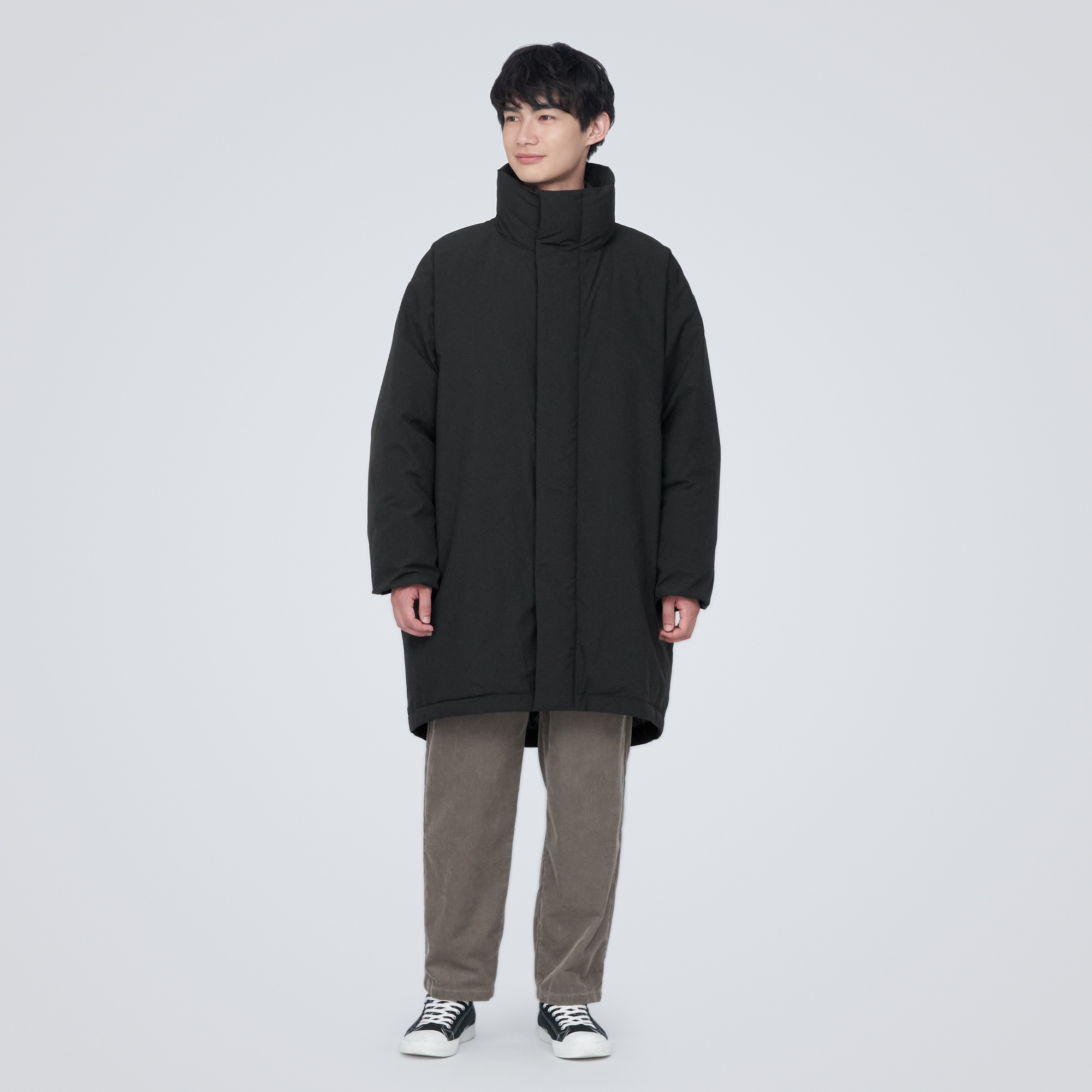撥水スタンドカラーダウンコート