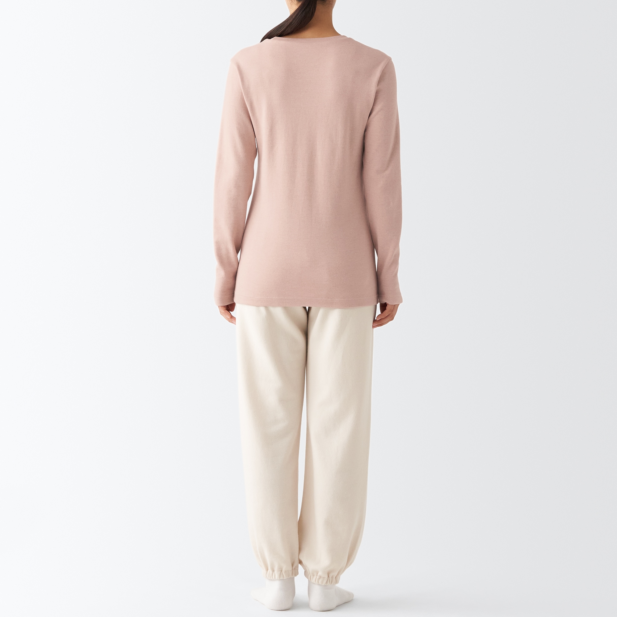 あったか綿　ウール　長袖Ｔシャツ