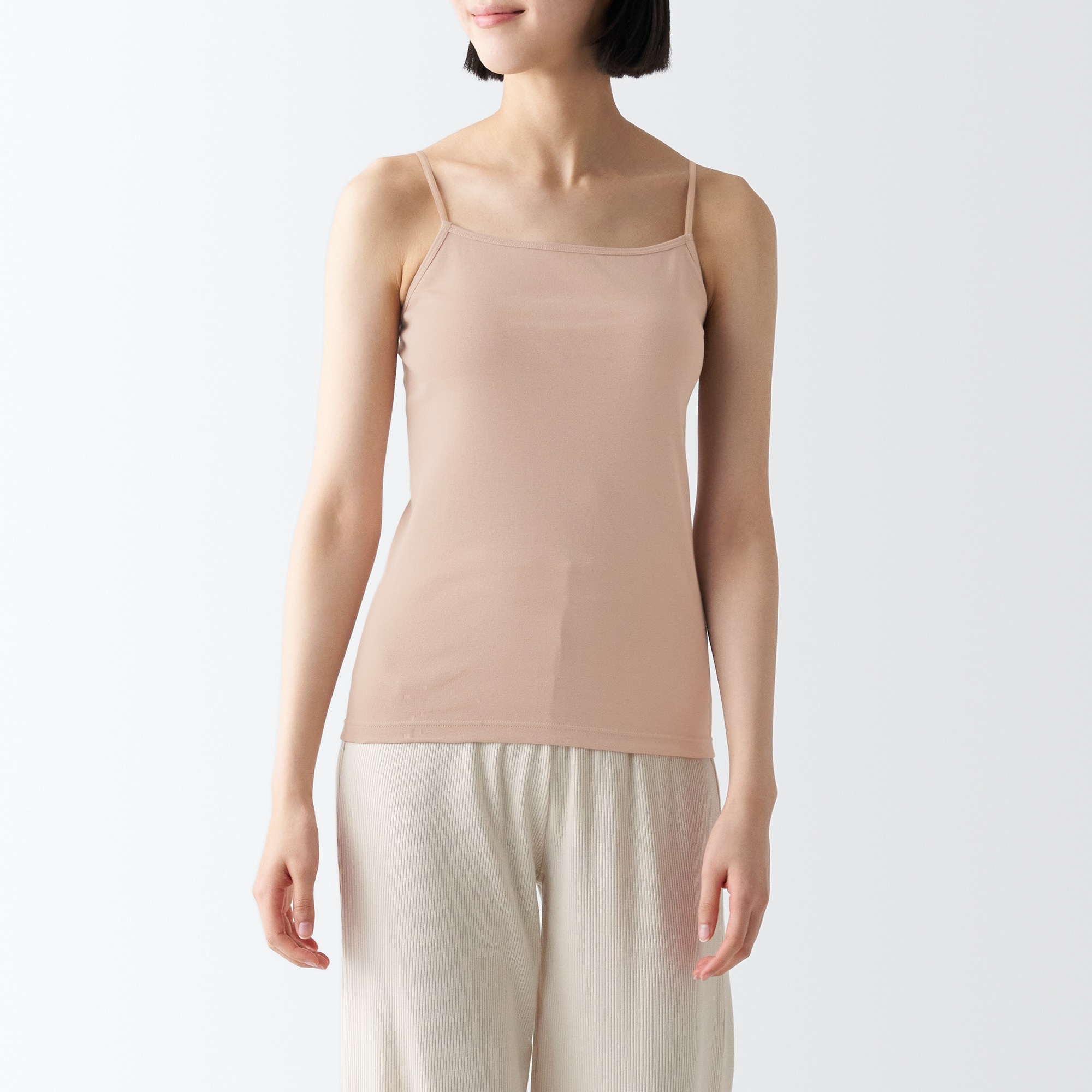 さらっと綿　キャミソール（汗取りパッドなし）