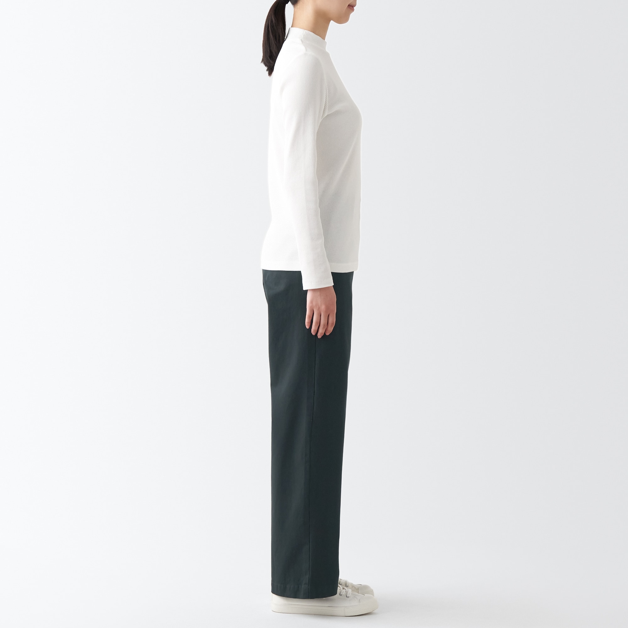 縦横ストレッチチノワイドパンツ（股下７３ｃｍ）新サイズ対応