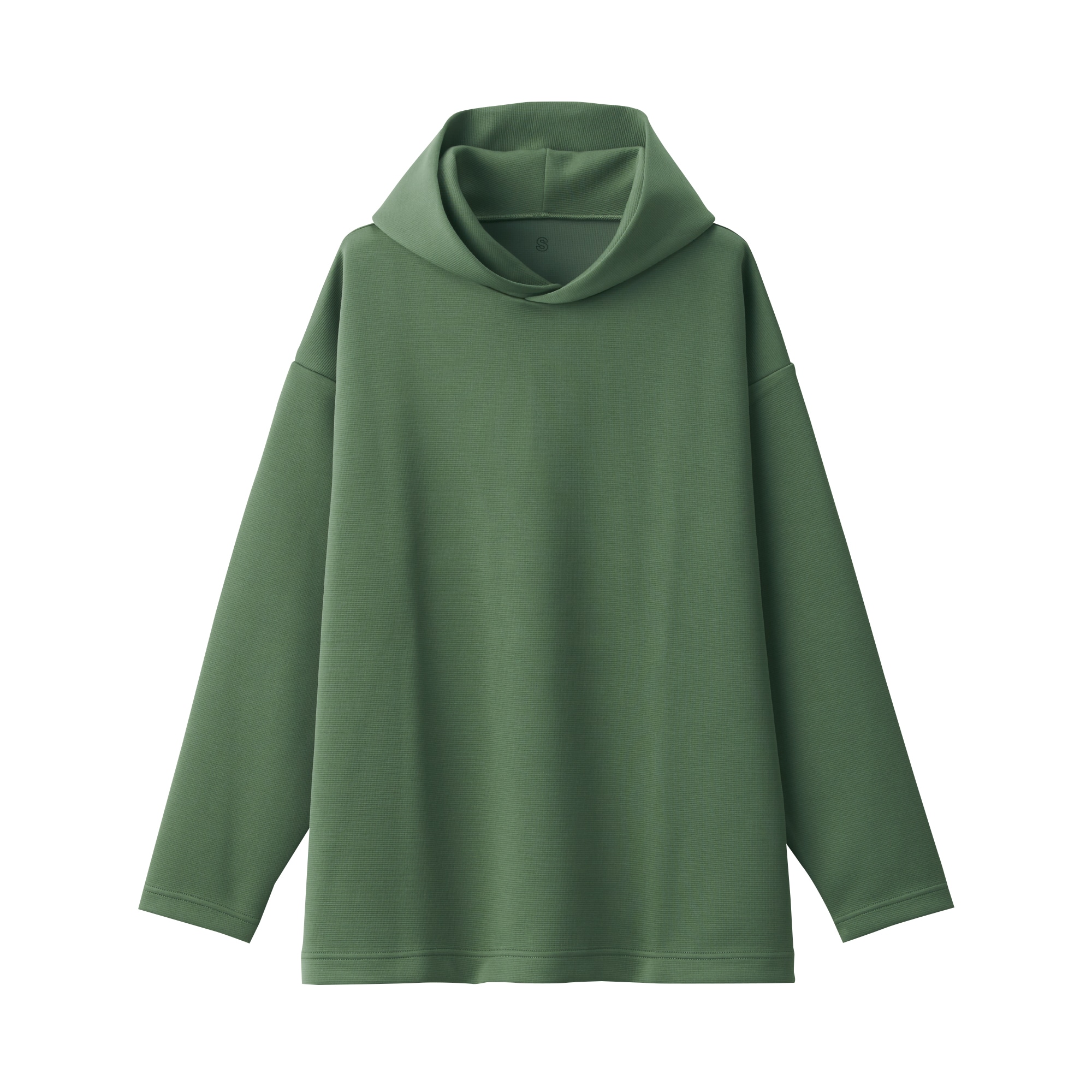 二重編みスウェットプルパーカー