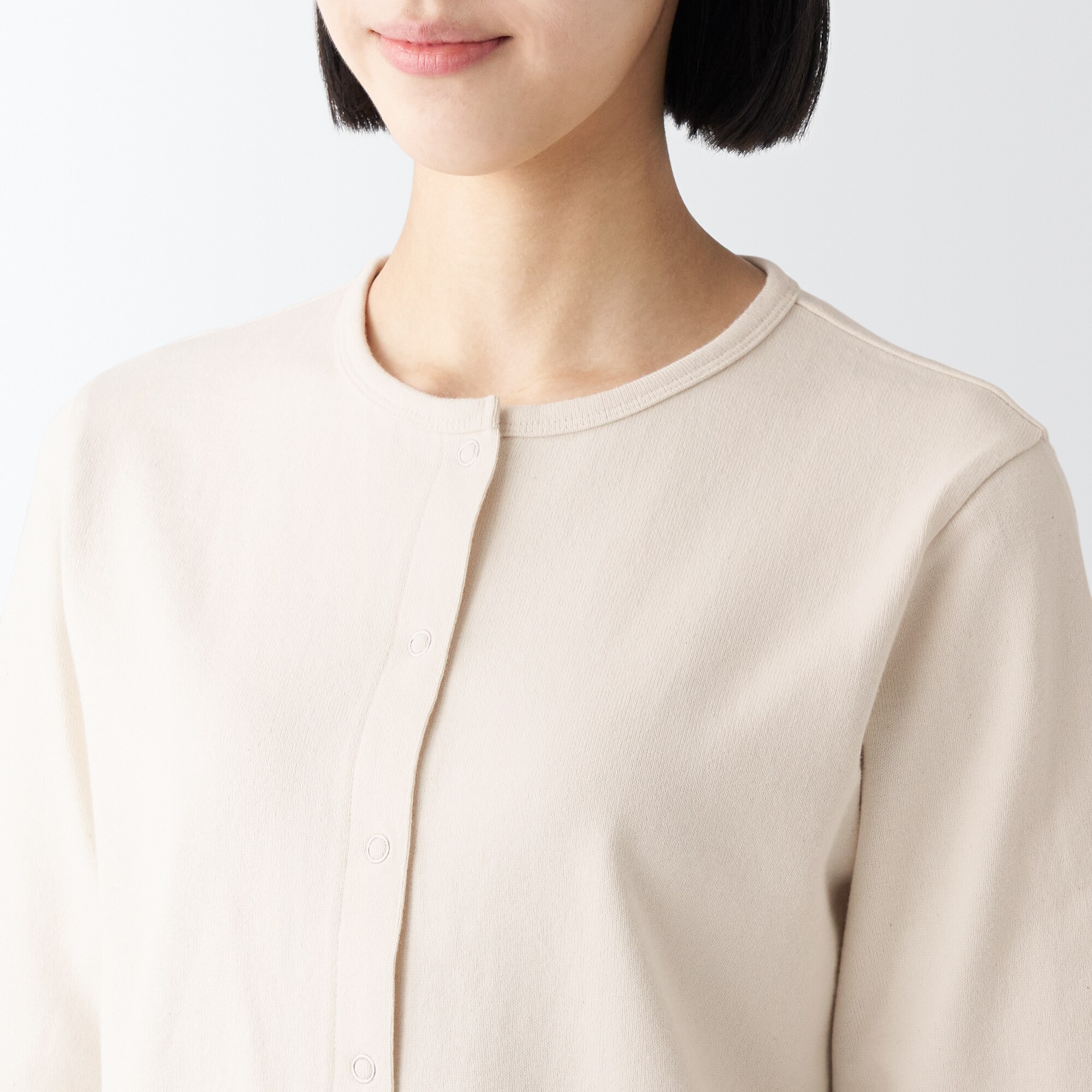 太番手カーディガン