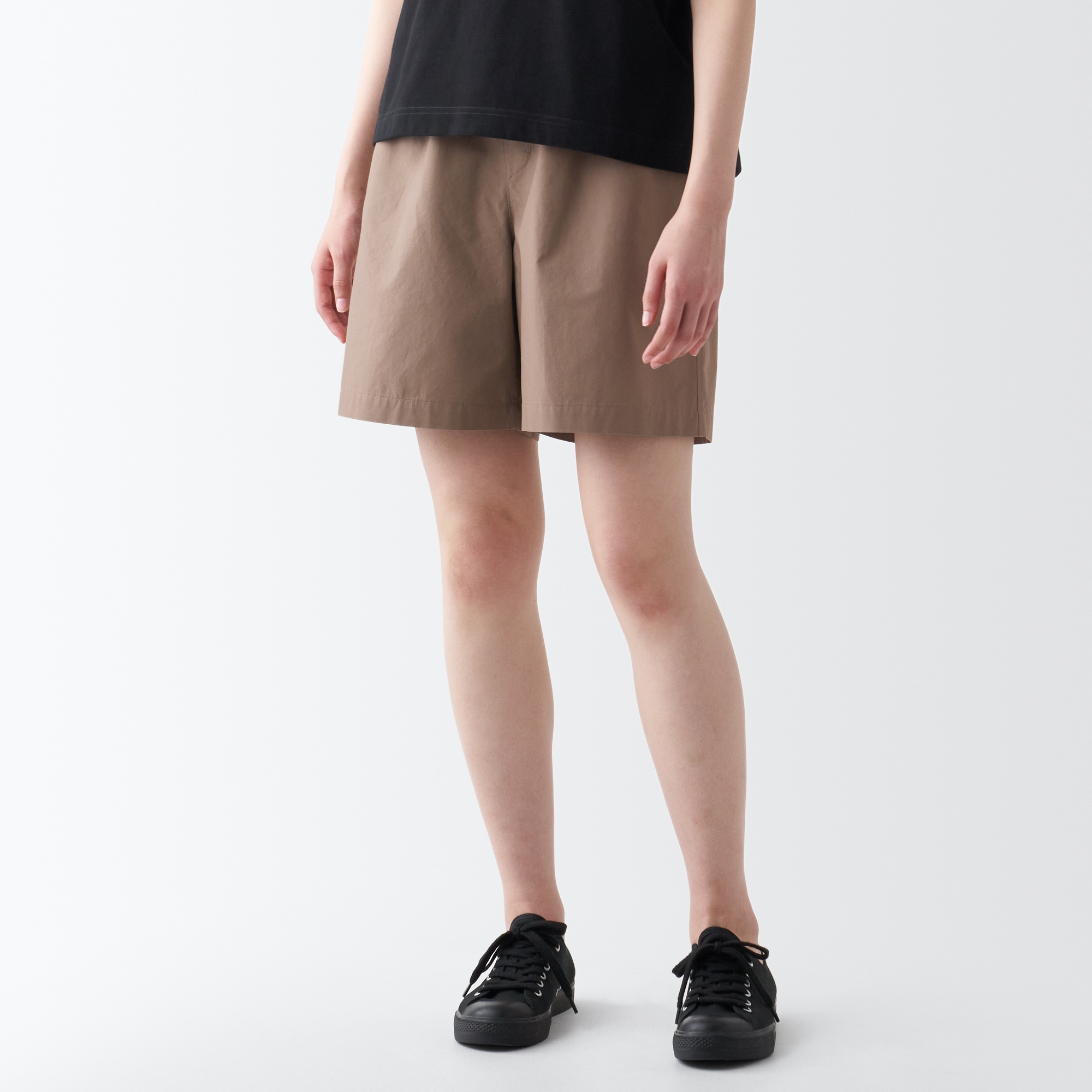 洗いざらしブロードショートパンツ