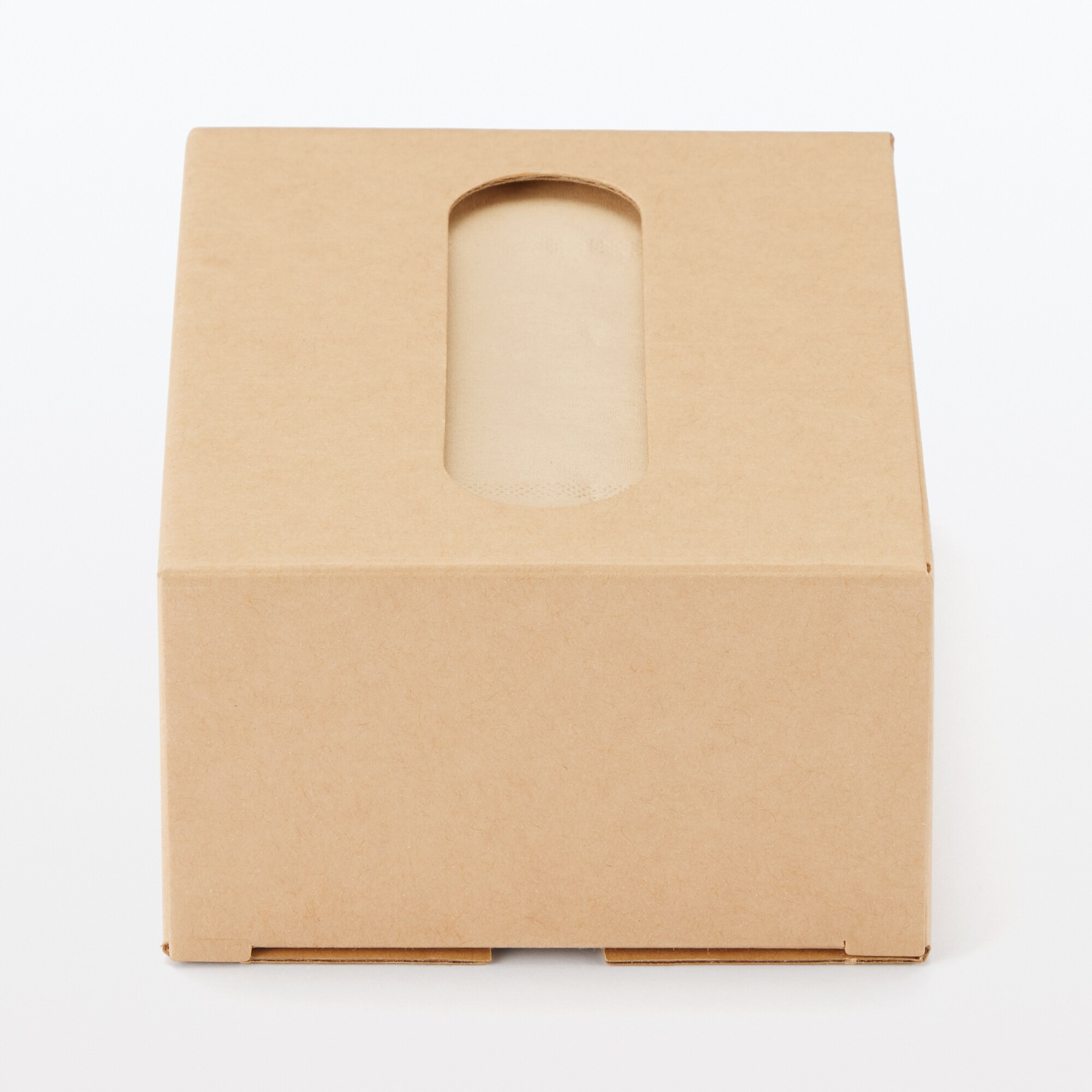 クラフトティシューボックス／卓上用　内寸：約幅１５×奥行１０．５×高さ６ｃｍ