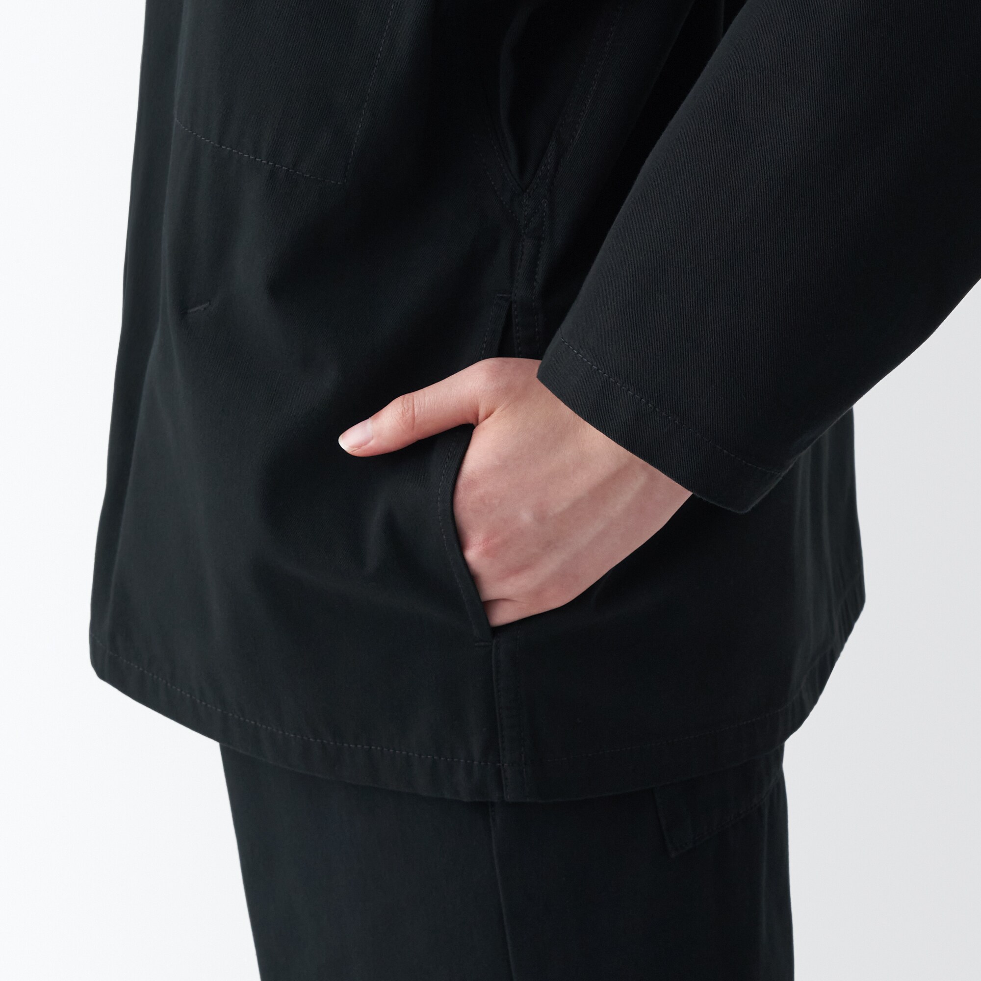 燃えにくい素材を使ったカバーオールジャケット（数量限定）