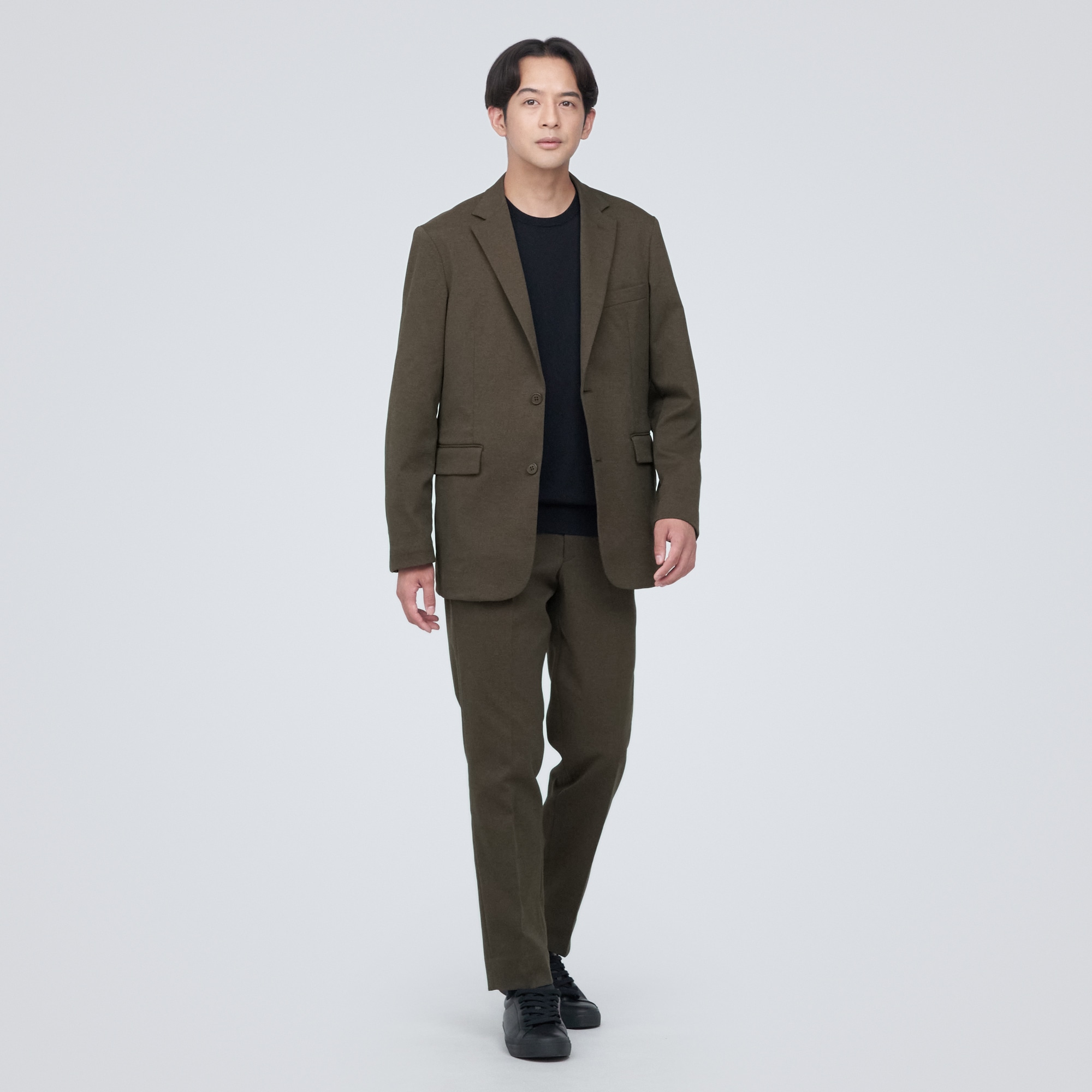 【セットアップ可能】起毛ストレッチジャケット