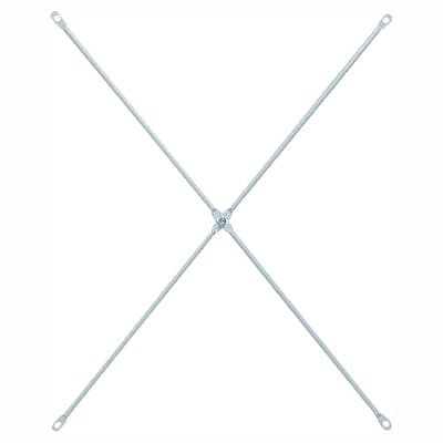 スチールユニットシェルフ・スチールクロスバー・小・グレー　幅４２～５６ｃｍタイプ用