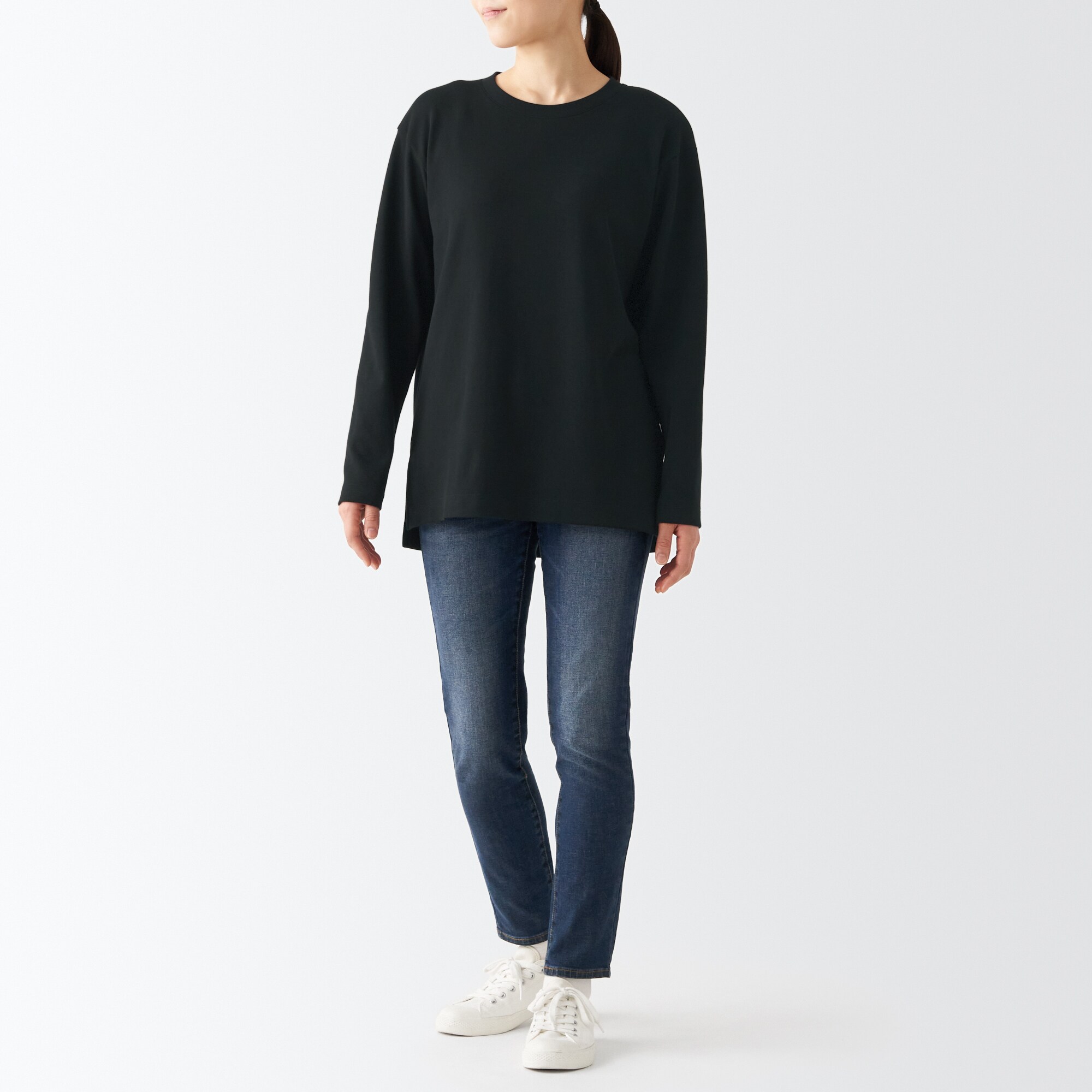 スムース編みロング長袖Ｔシャツ