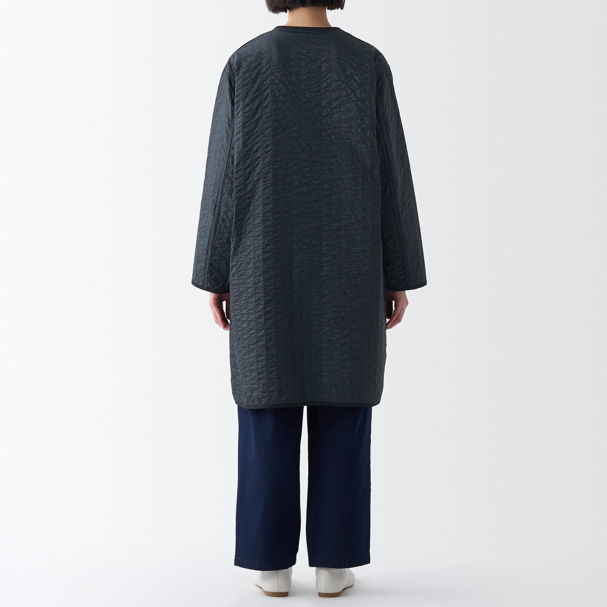 リバーシブルキルトコート