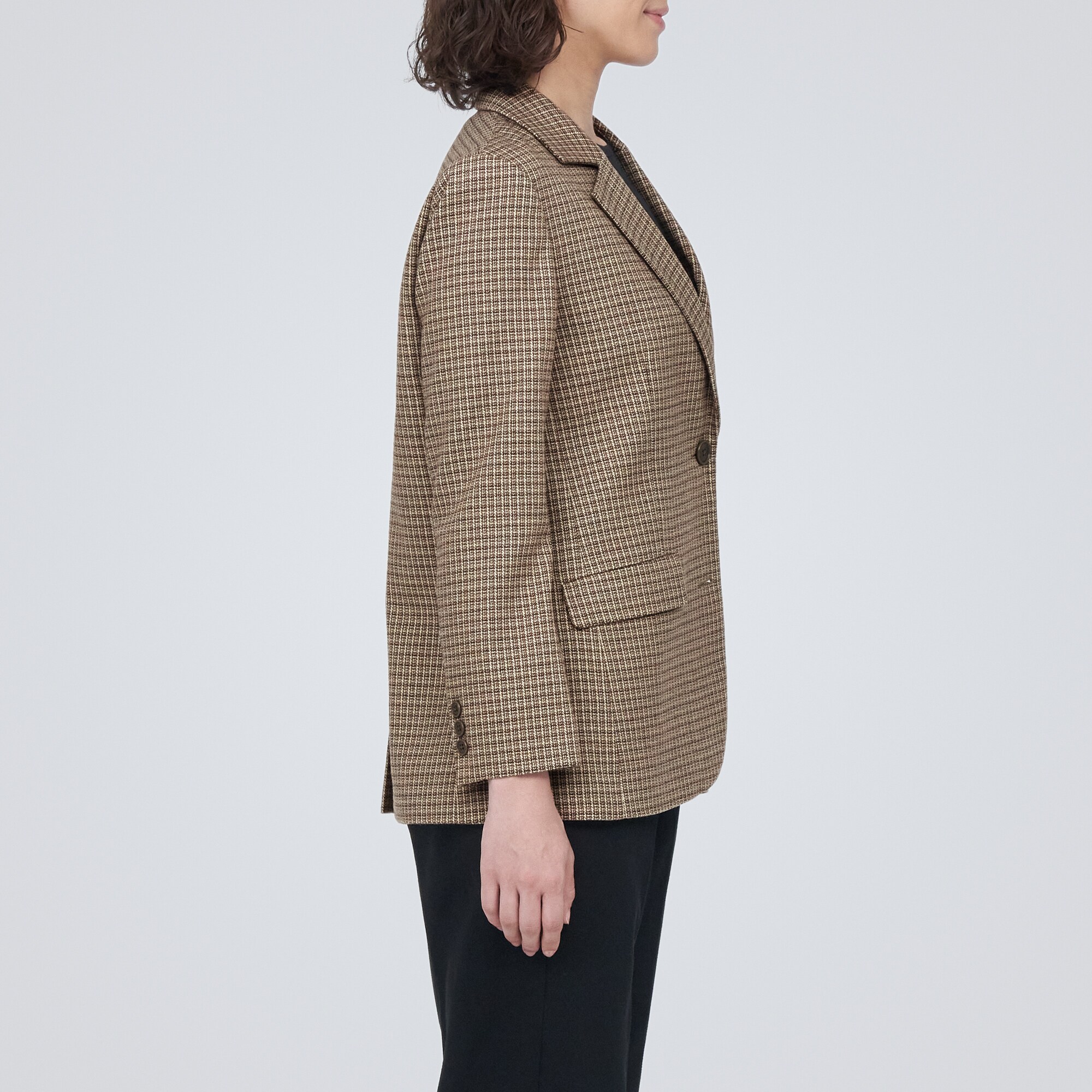 起毛テーラードジャケット