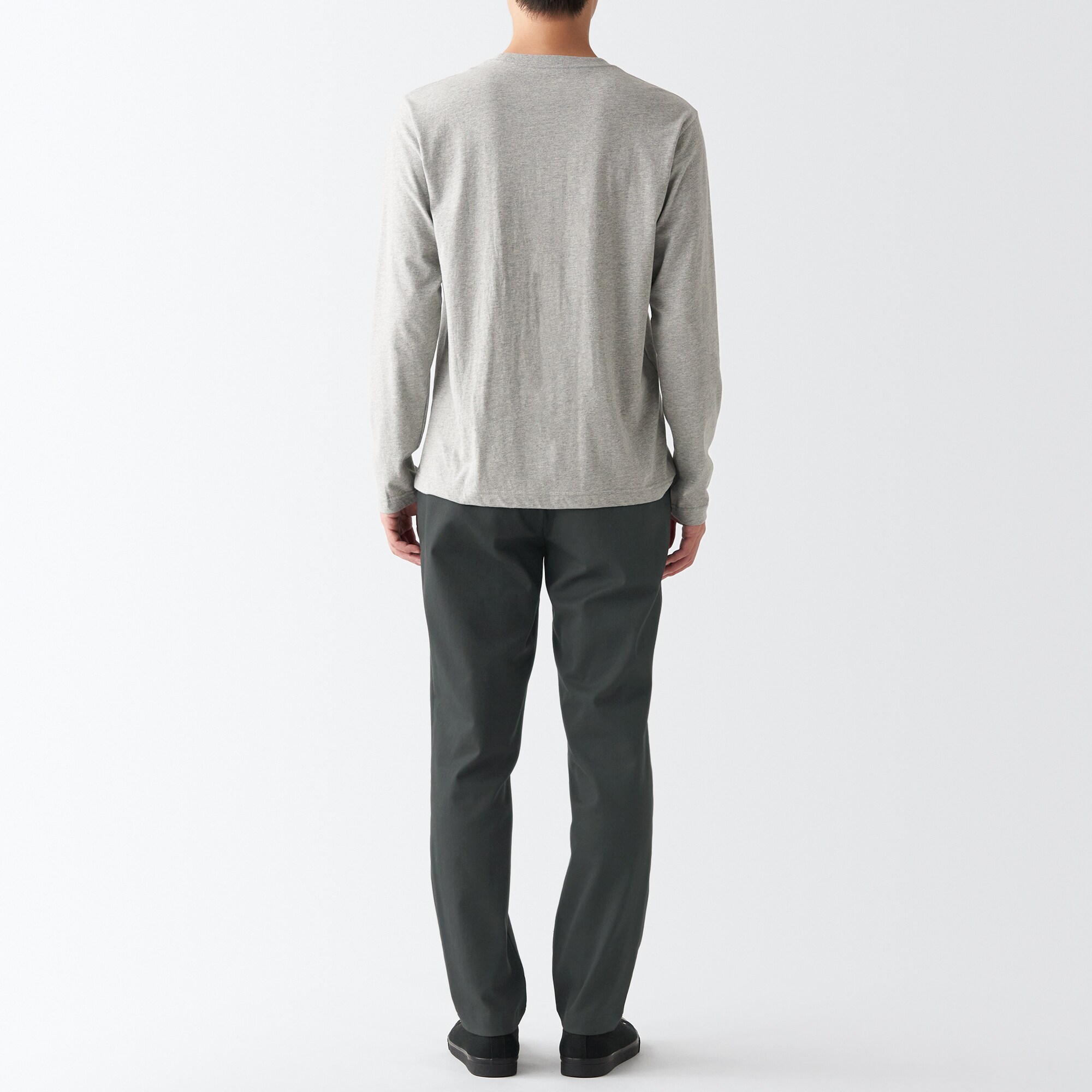 裏起毛ストレッチツイルテーパードパンツ