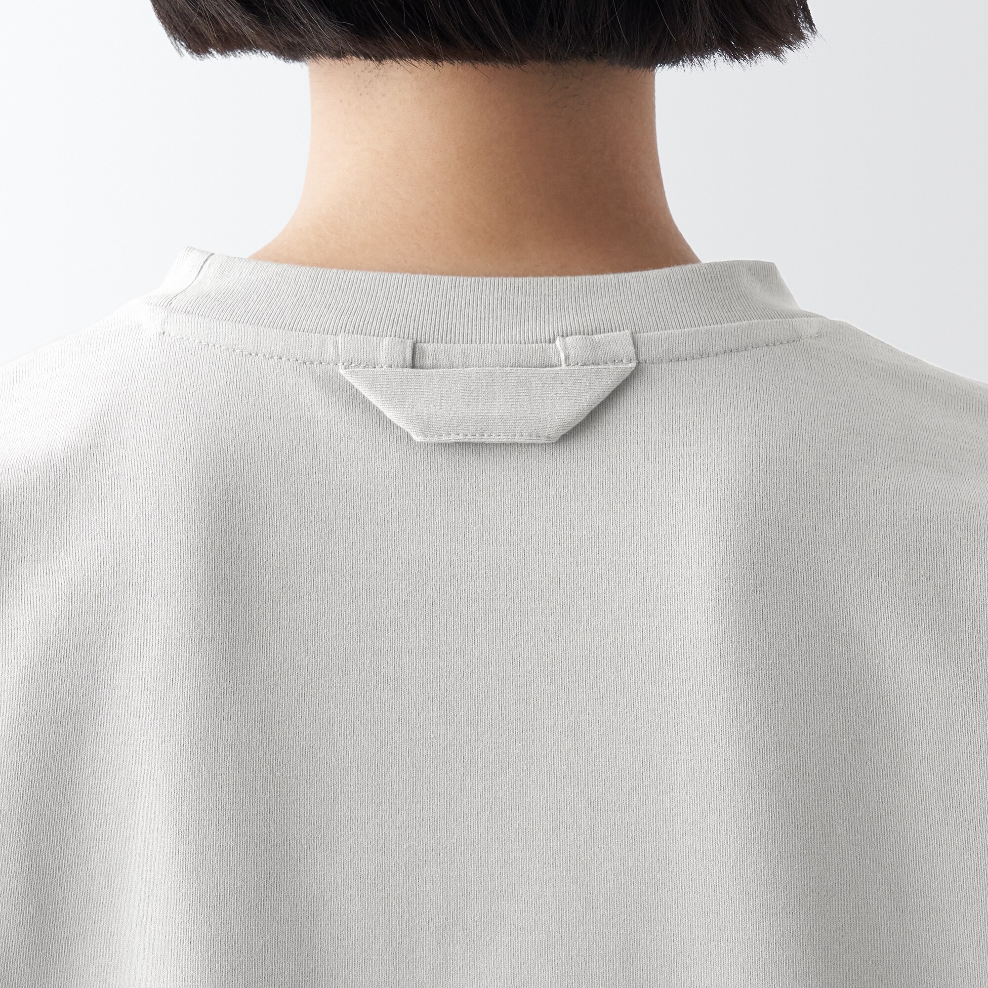 天竺編みクルーネック長袖Ｔシャツ