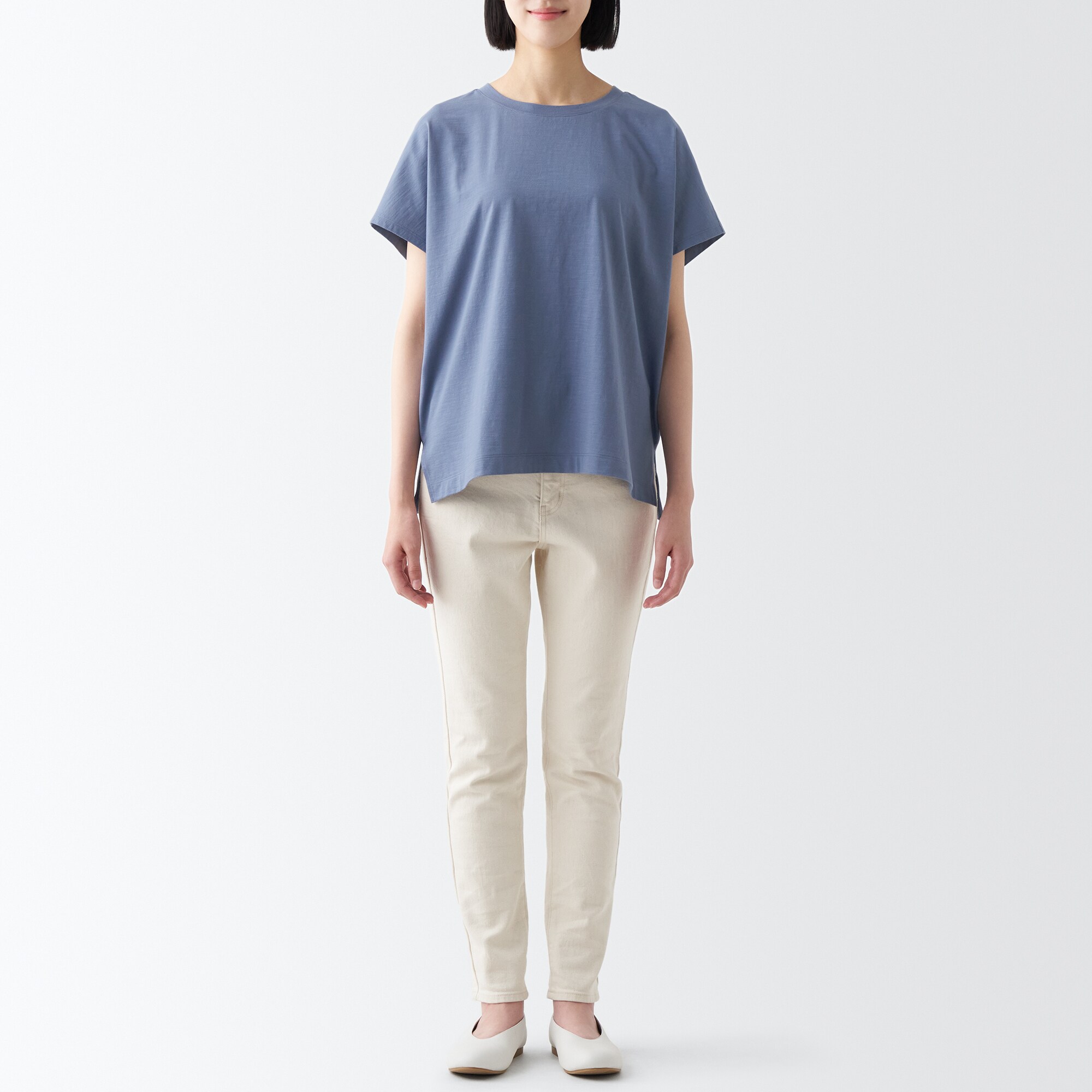 ムラ糸ワイドＴシャツ