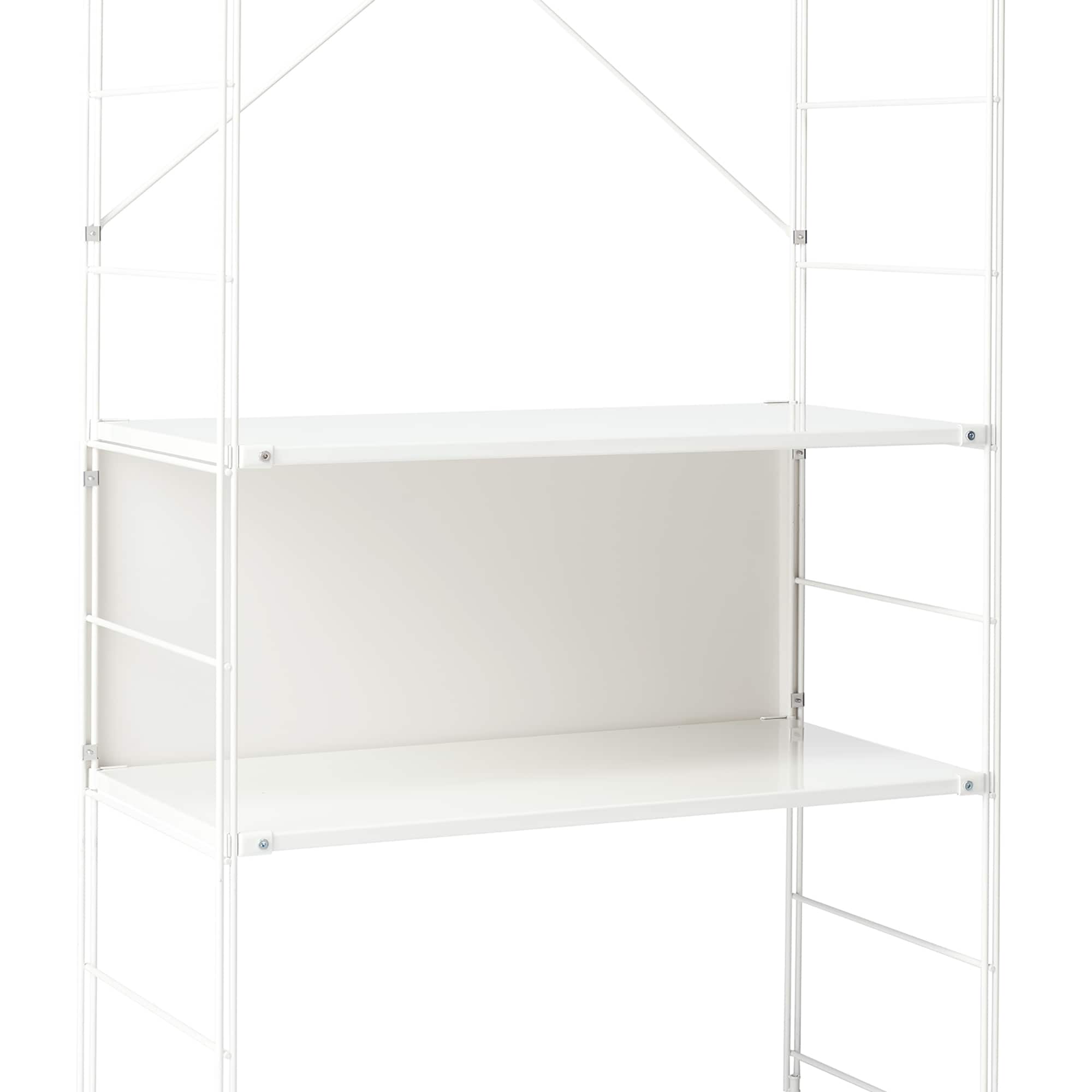 スチールユニットシェルフバックパネル・ライトグレー／幅５６ｃｍタイプ