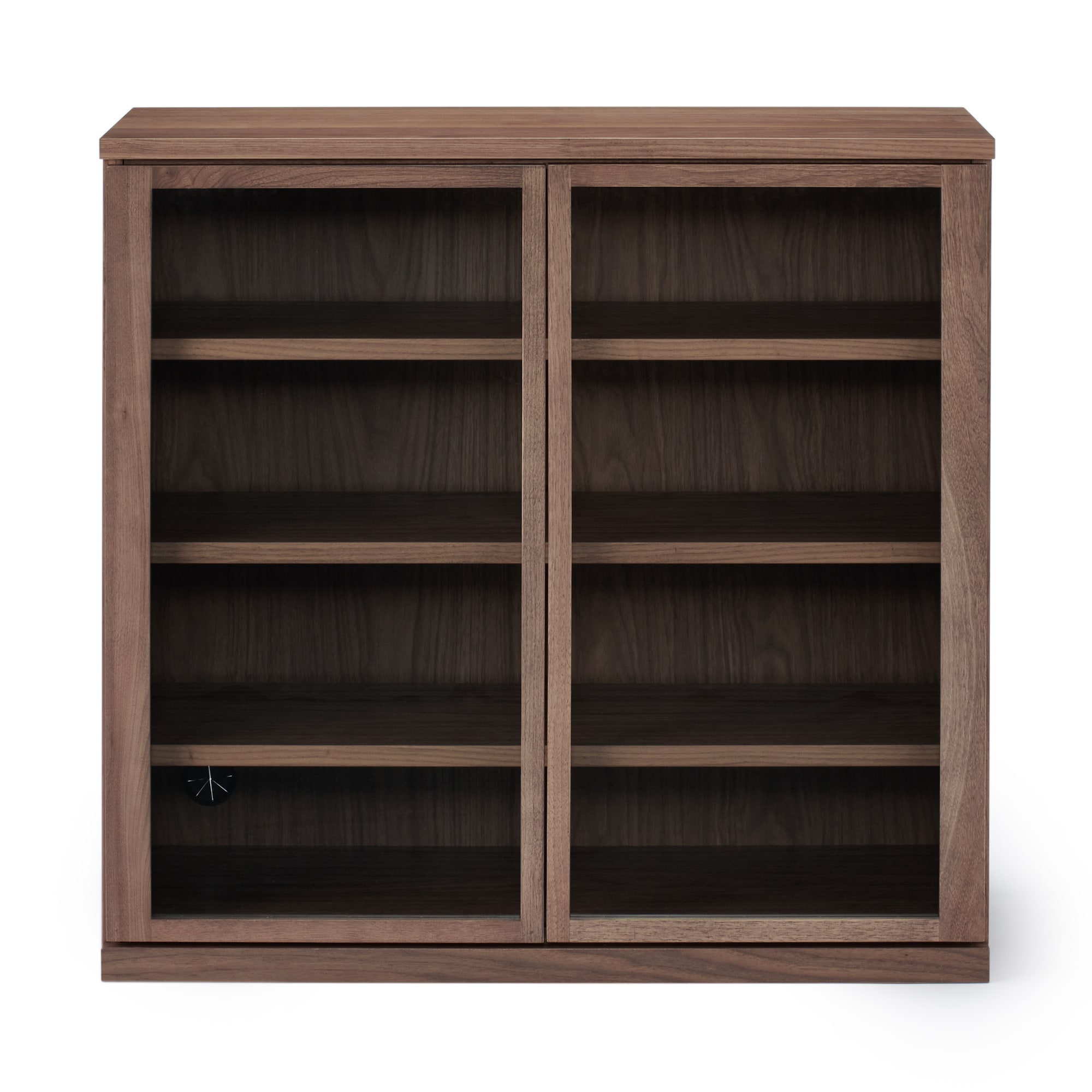 木製キャビネット　ガラス扉