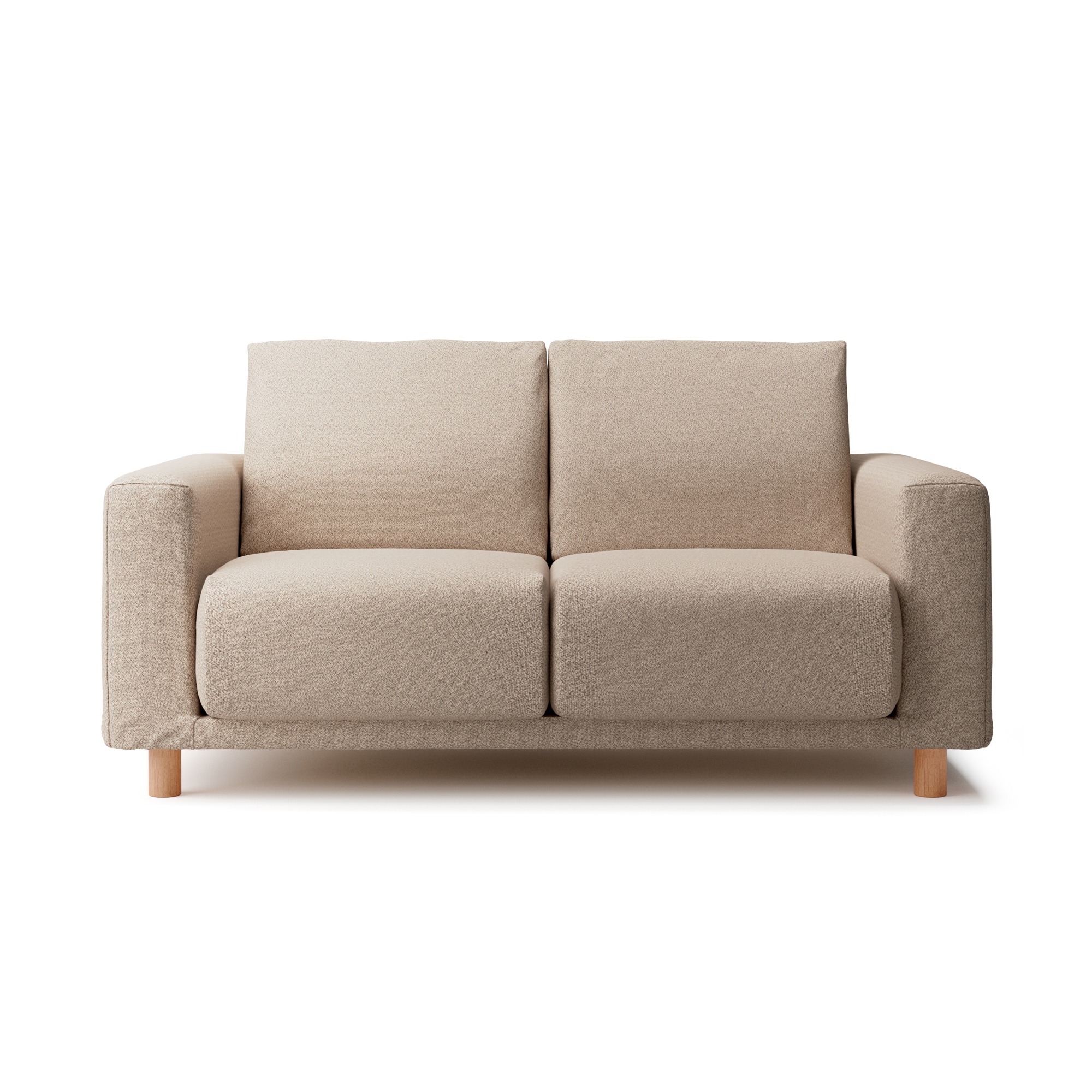 【カバー】綿太番手ソファ本体・２シーター・ウレタンポケットコイル用カバー／ベージュ