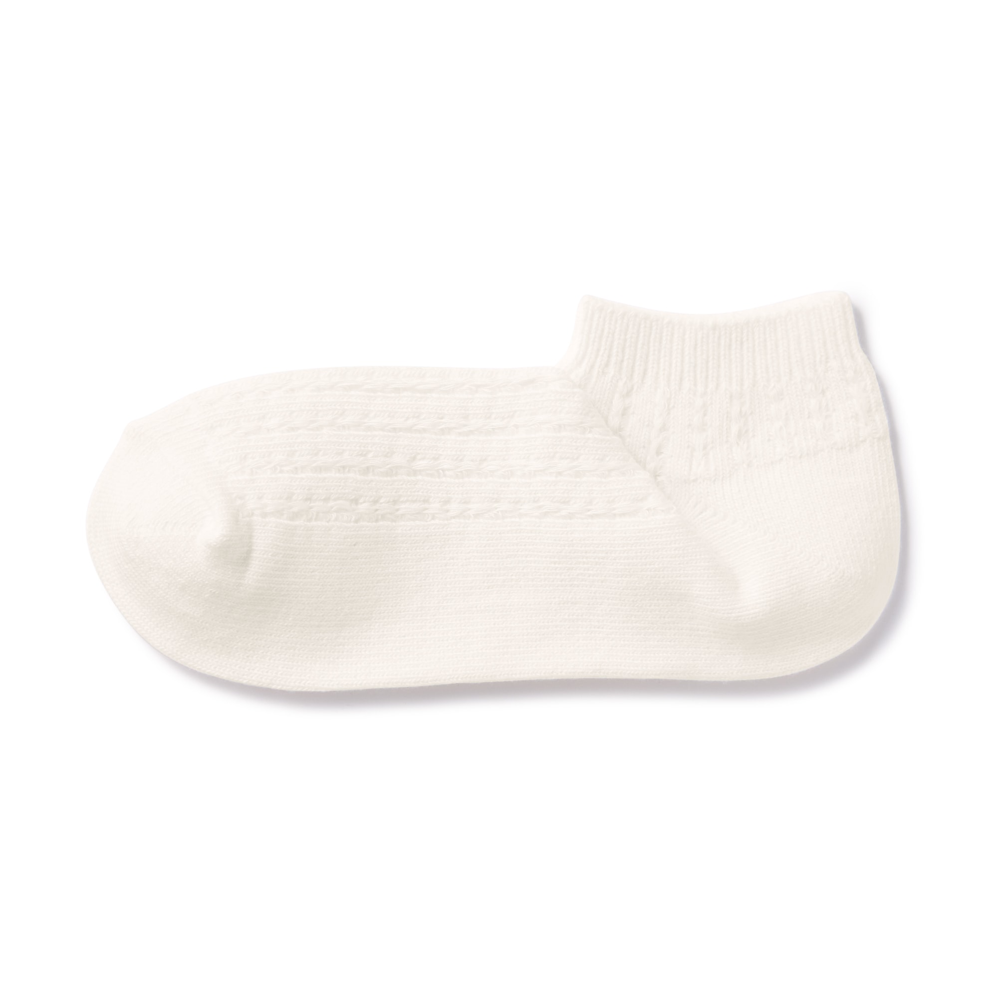 足なり直角　柄編みスニーカーイン（婦人・えらべる）