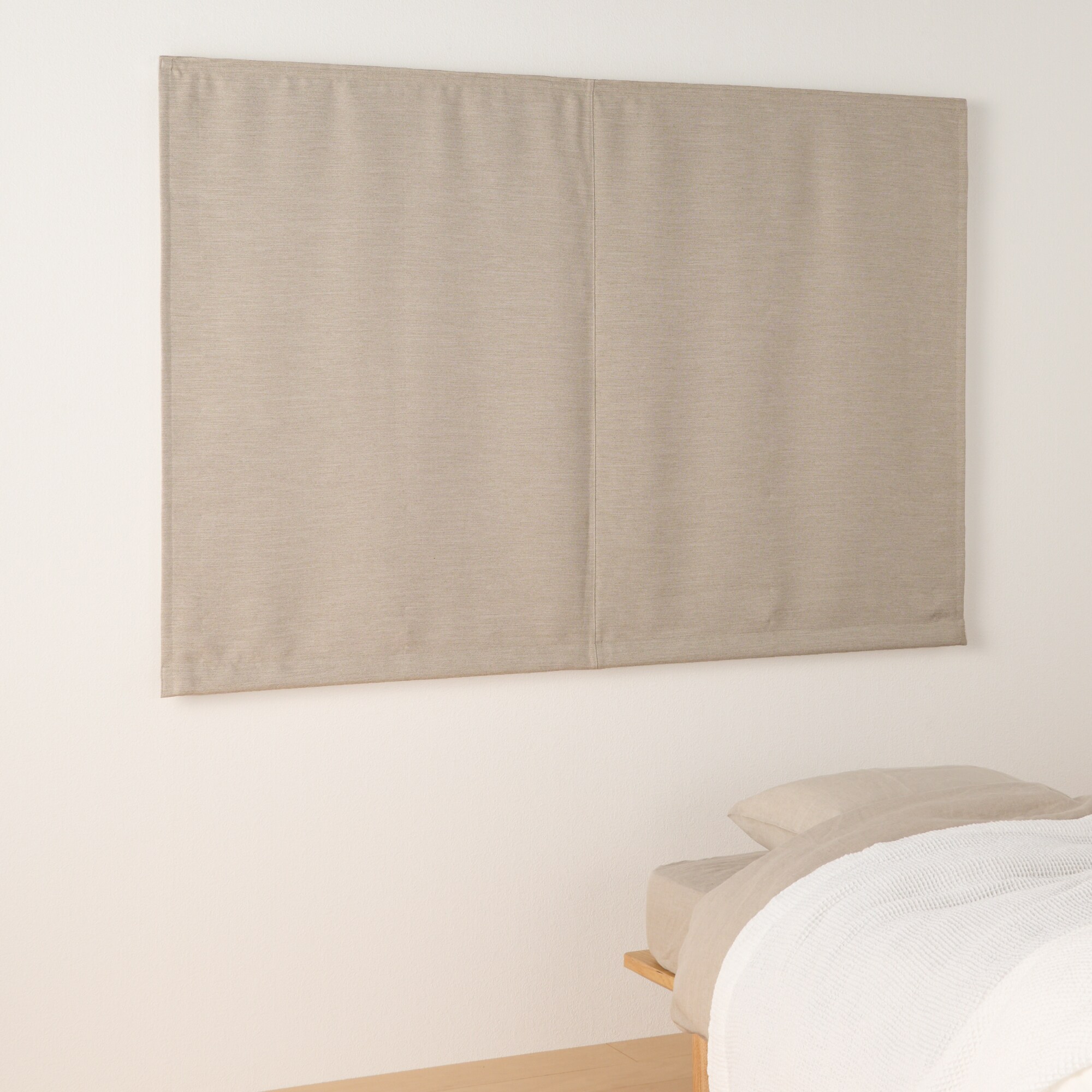 防炎・遮光性　二重織りプレーンシェード用生地／ブラウン